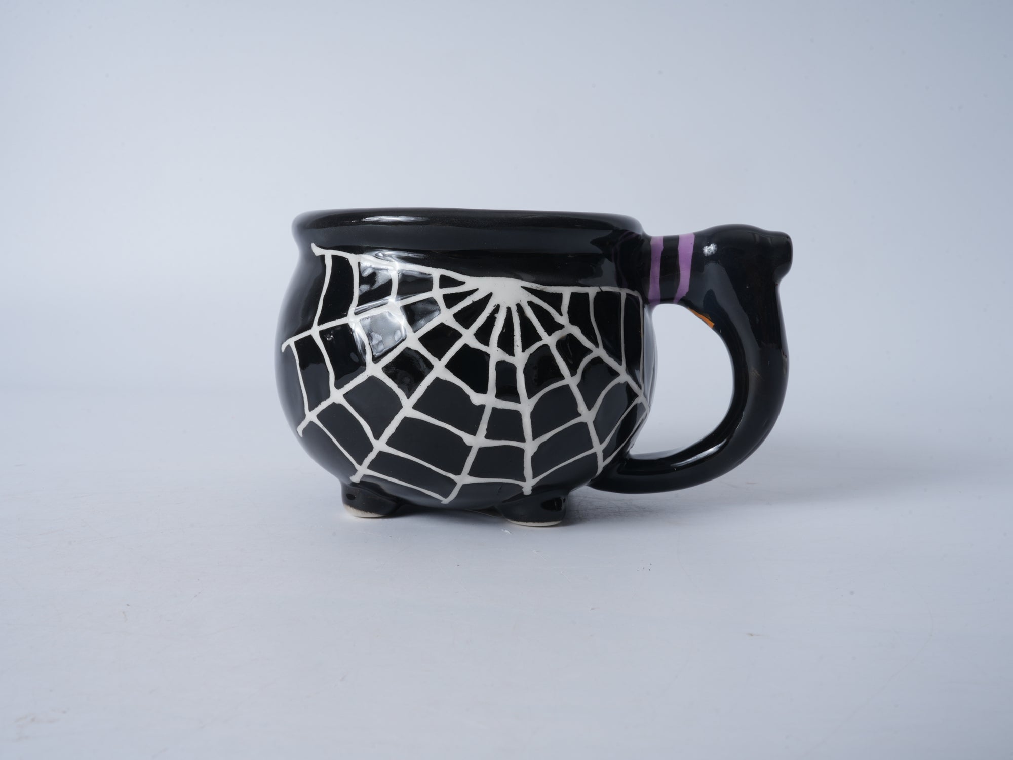 Spiderweb Black Ceramic Mug