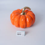 Orange Pumpkin Ceramic Figurine