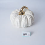 White Pumpkin Ceramic Figurine