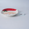 Santa Claus Ceramic Plate - White