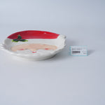 Santa Claus Ceramic Plate - White