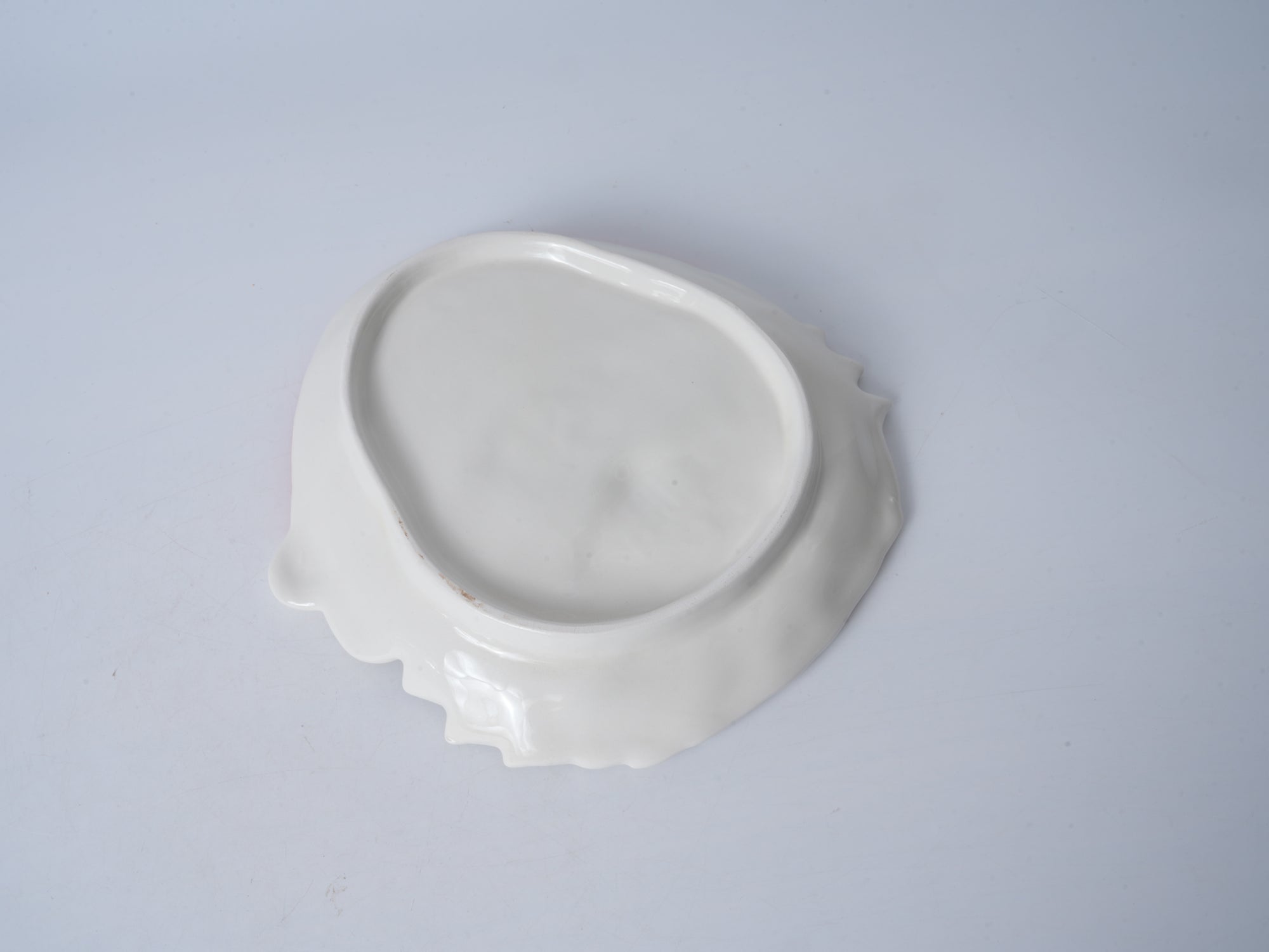 Santa Claus Ceramic Plate - White