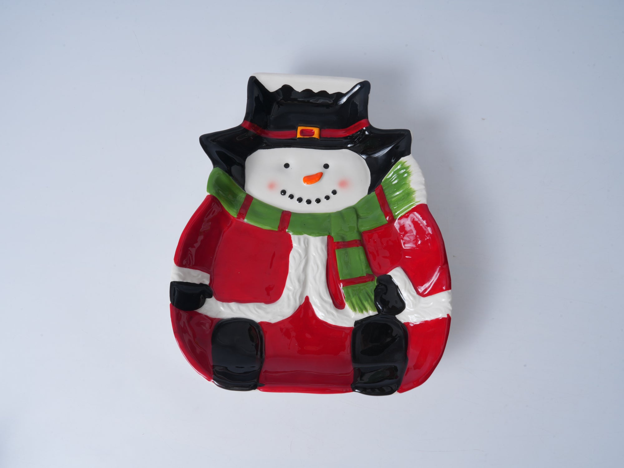 Snowman Ceramic Plate