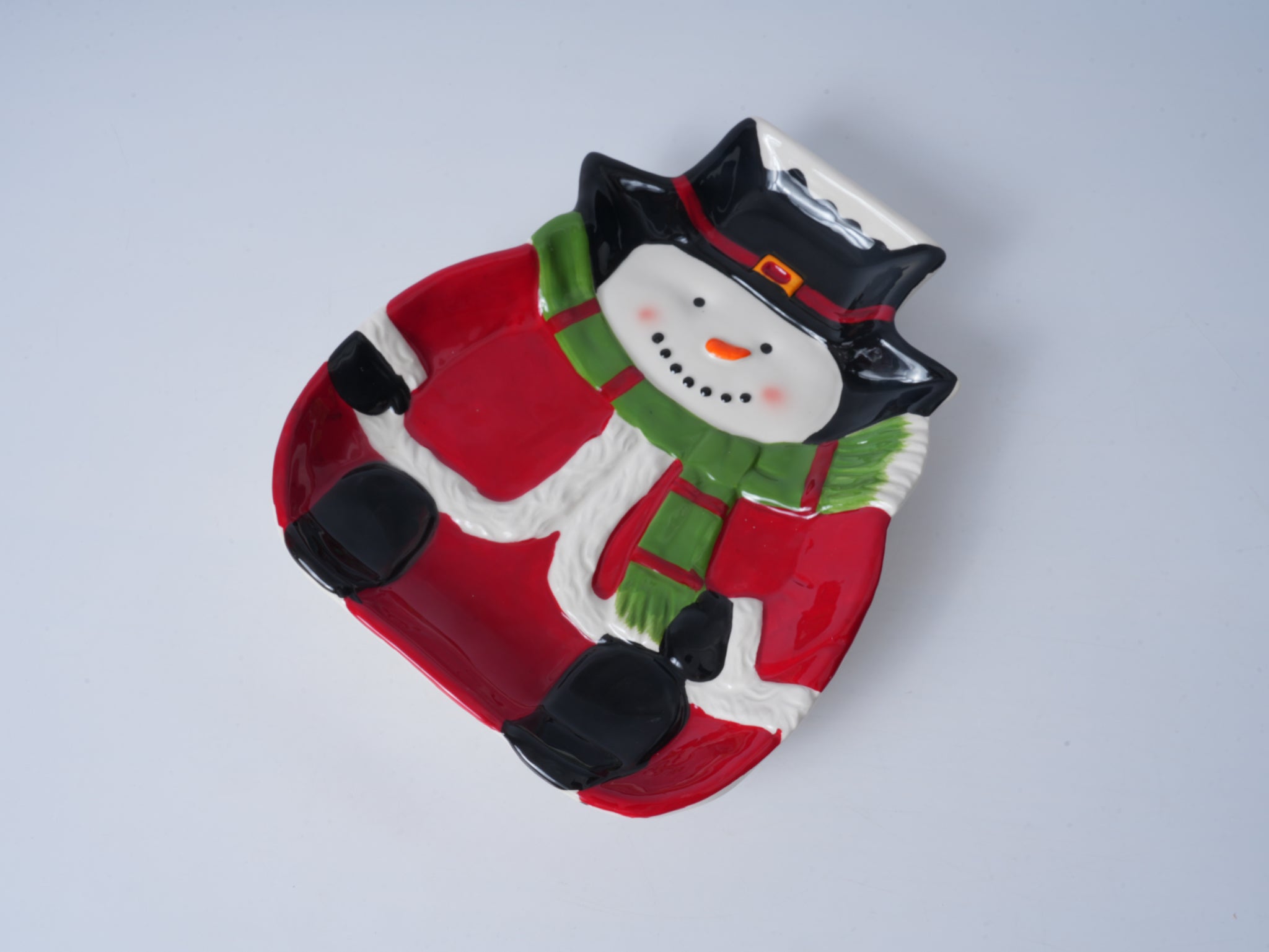 Snowman Ceramic Plate