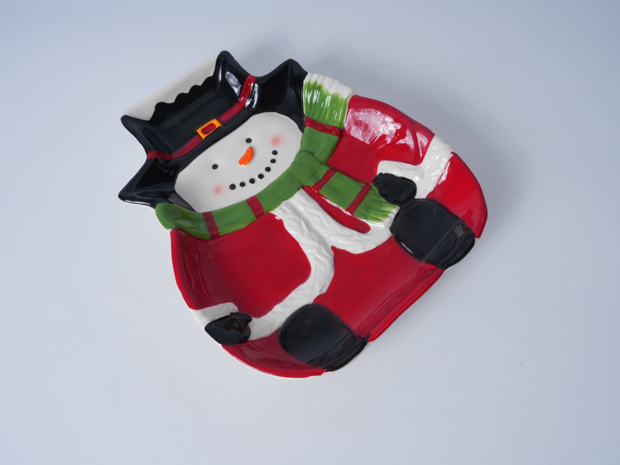 Snowman Ceramic Plate