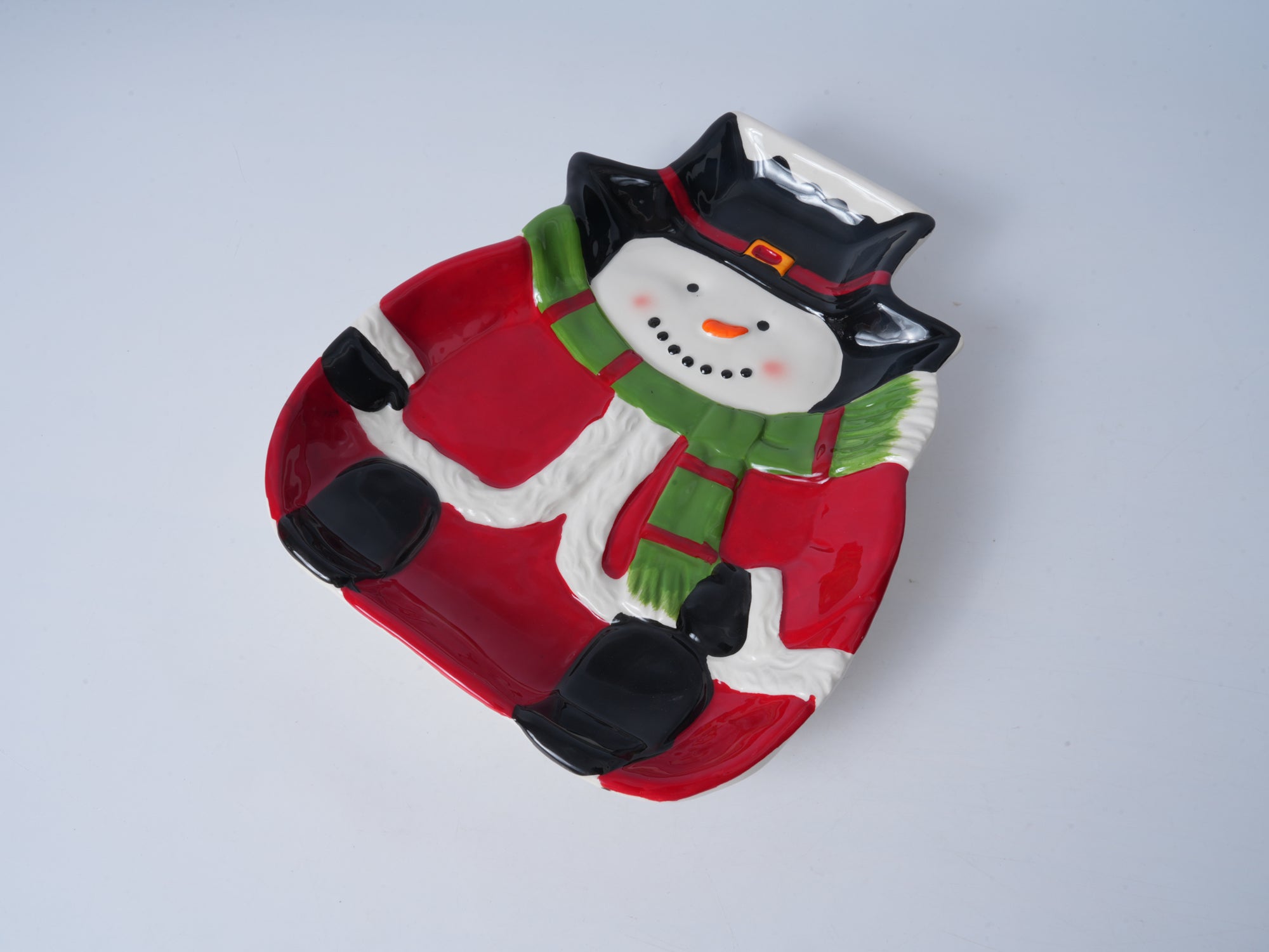 Snowman Ceramic Plate