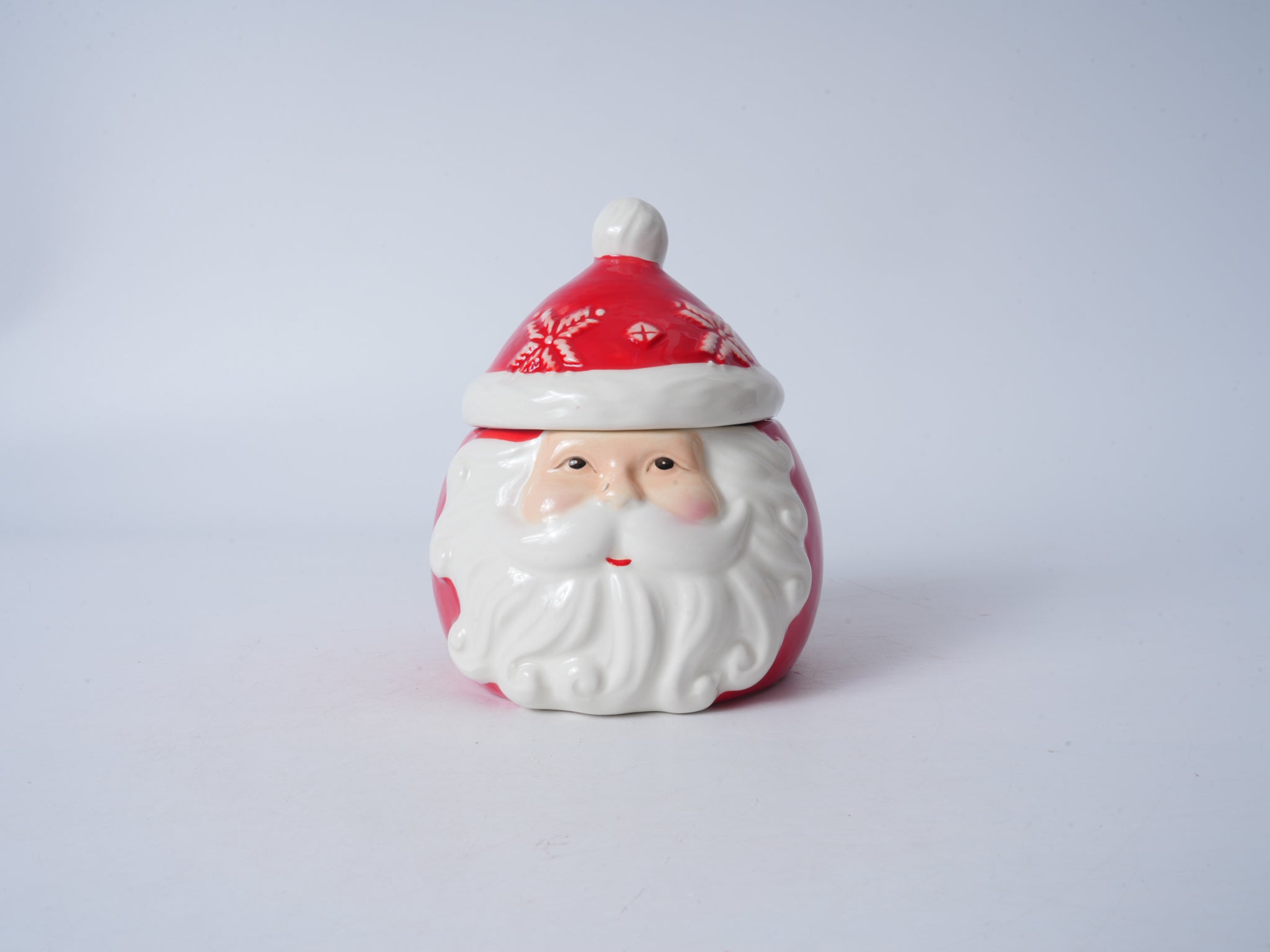 Santa Claus Ceramic Lidded Mug - Small