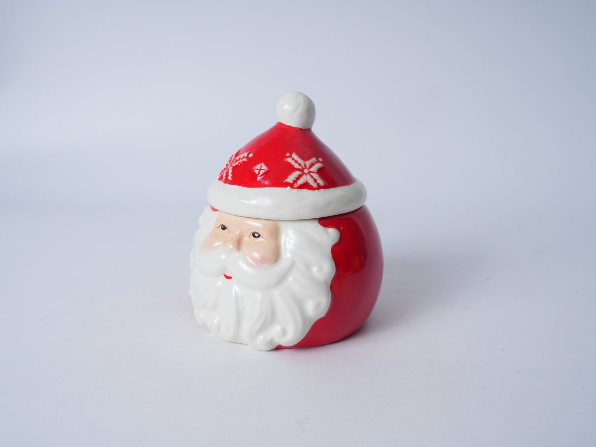 Santa Claus Ceramic Lidded Mug - Small