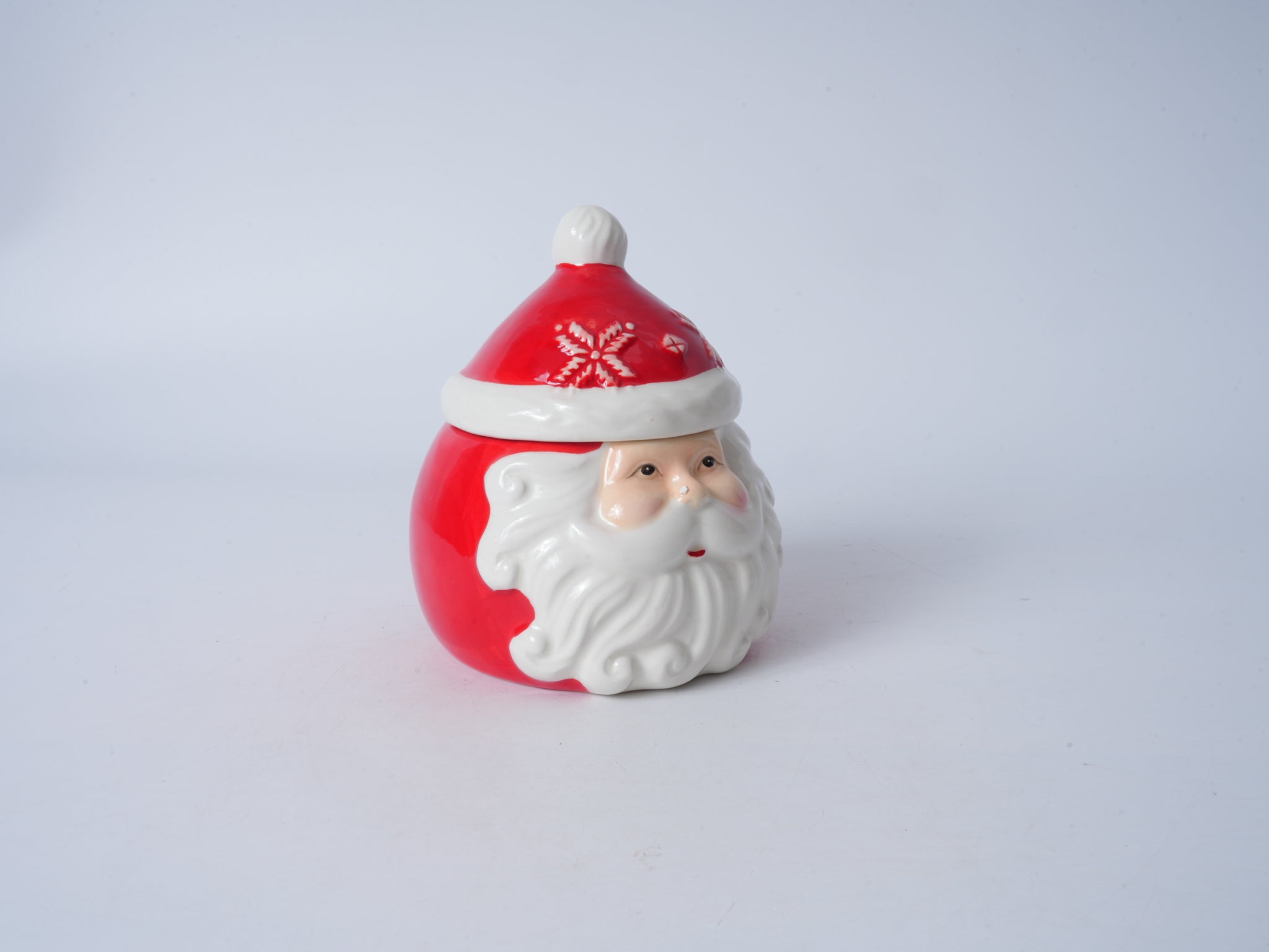 Santa Claus Ceramic Lidded Mug - Small