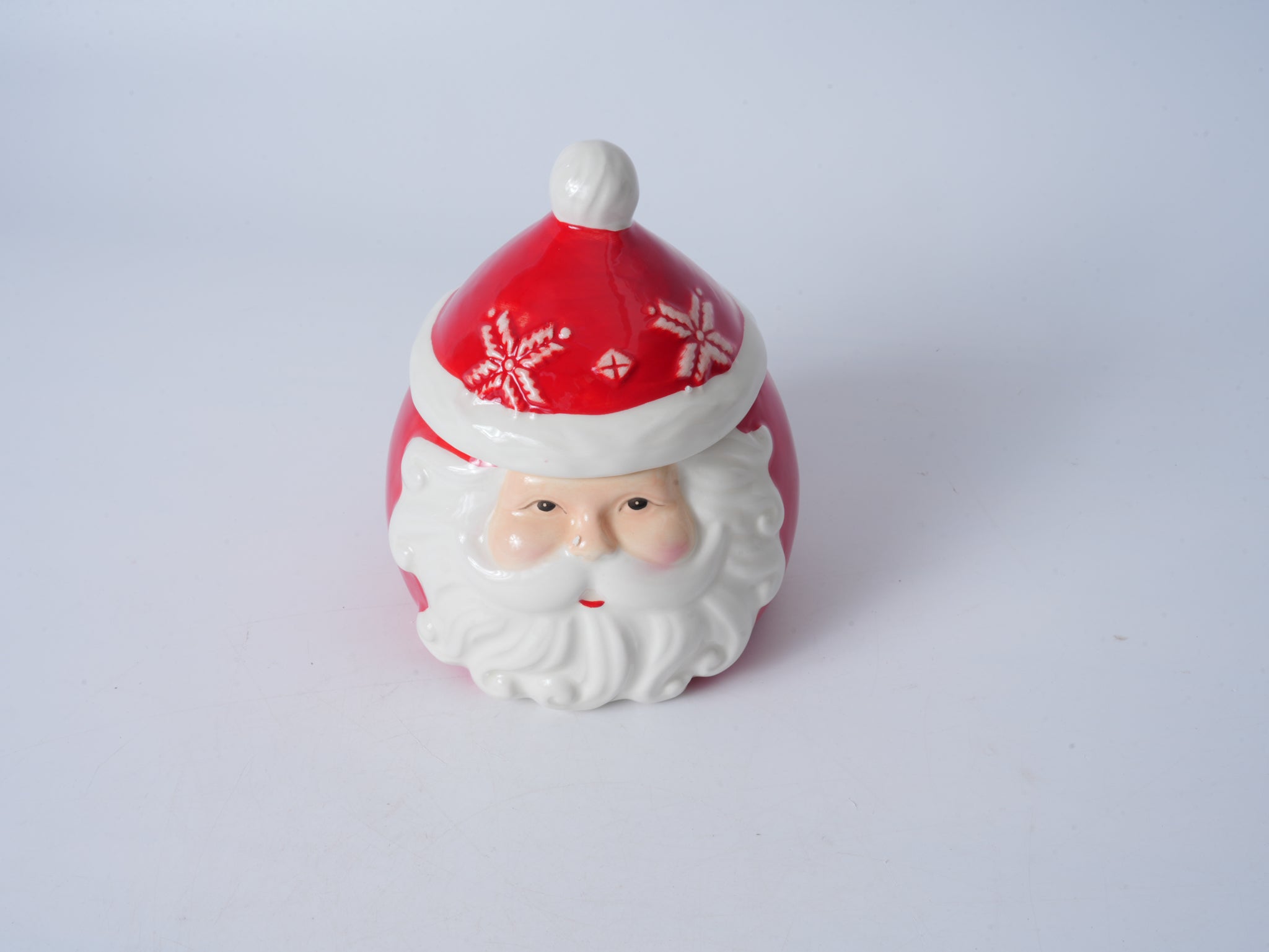 Santa Claus Ceramic Lidded Mug - Small