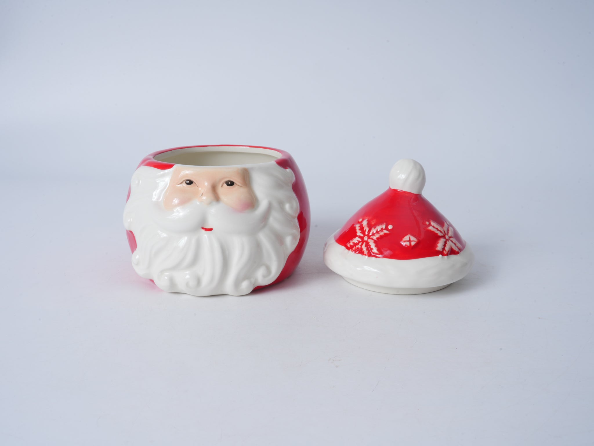 Santa Claus Ceramic Lidded Mug - Small