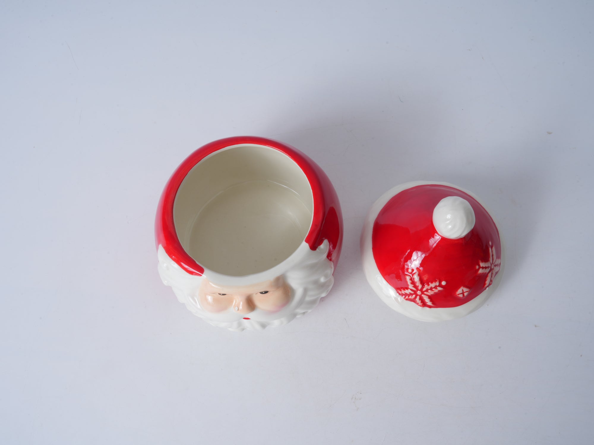 Santa Claus Ceramic Lidded Mug - Small