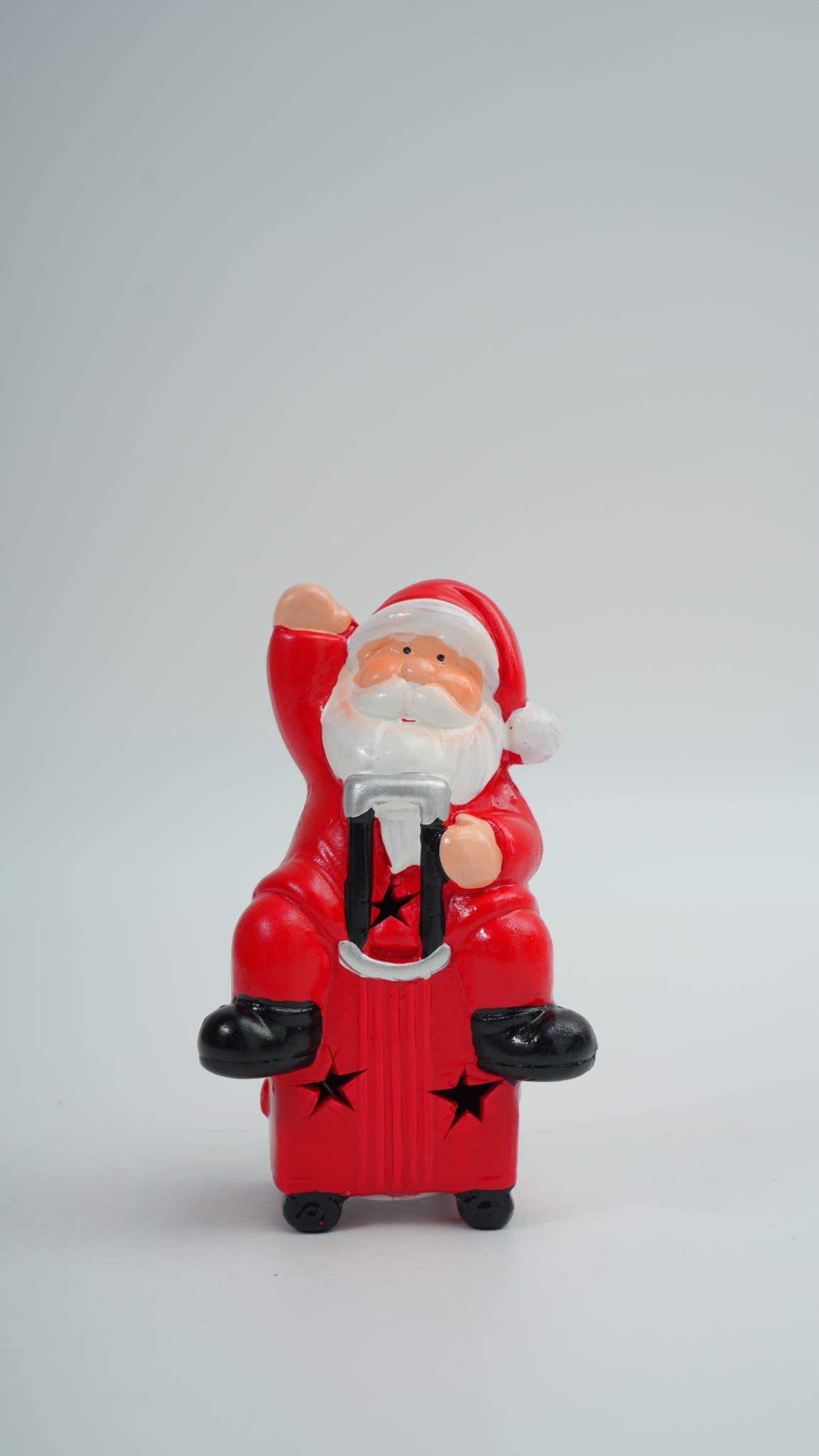 Christmas Suitcase Ceramic Figurine