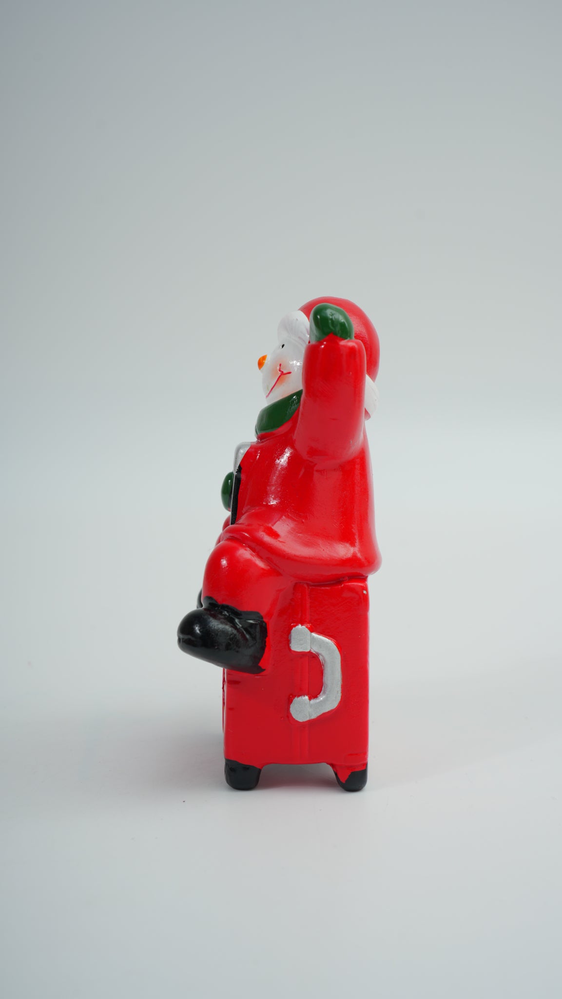 Christmas Suitcase Ceramic Figurine