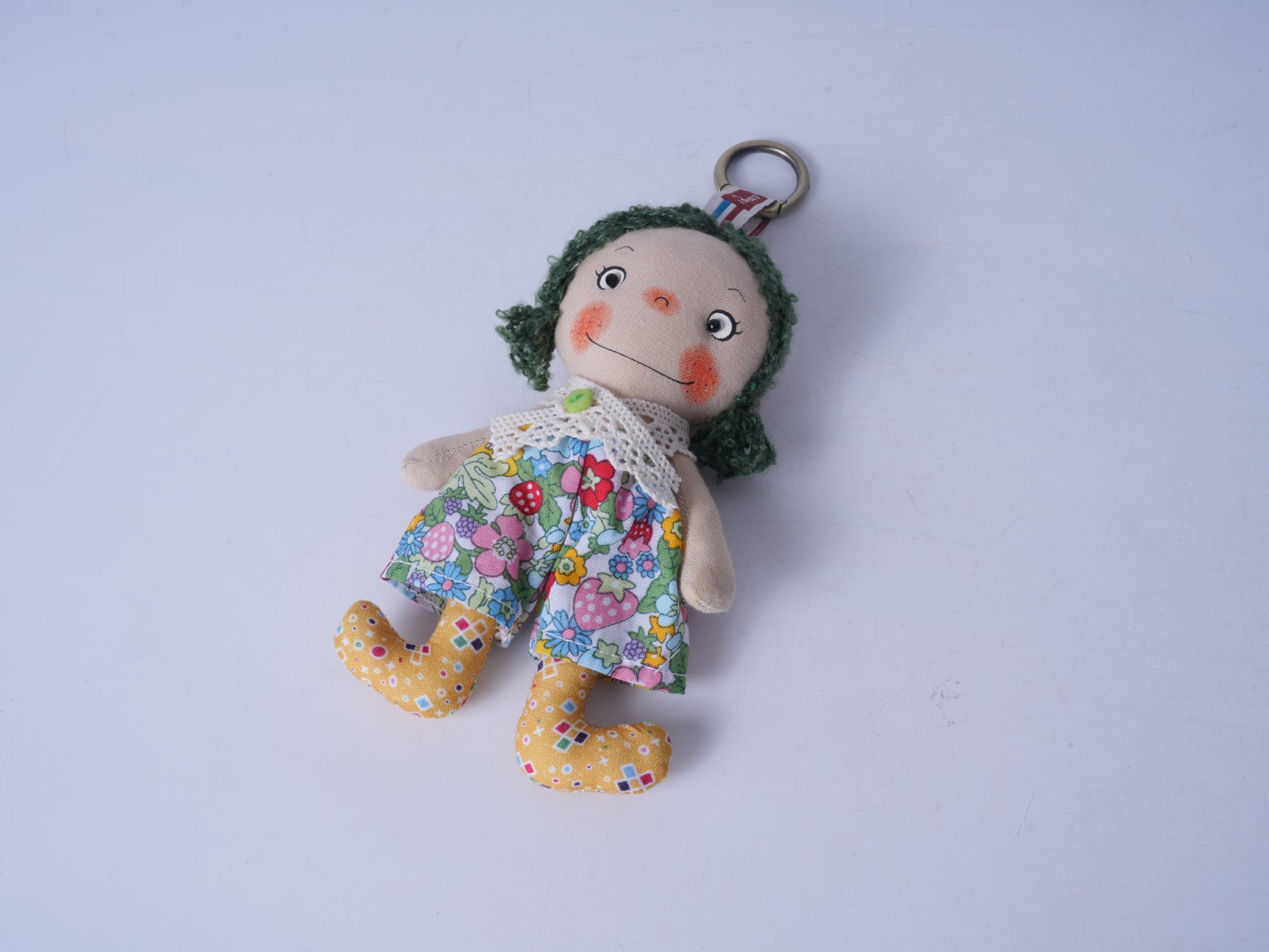 Cheeky Girl Fabric Figurine (Yellow)