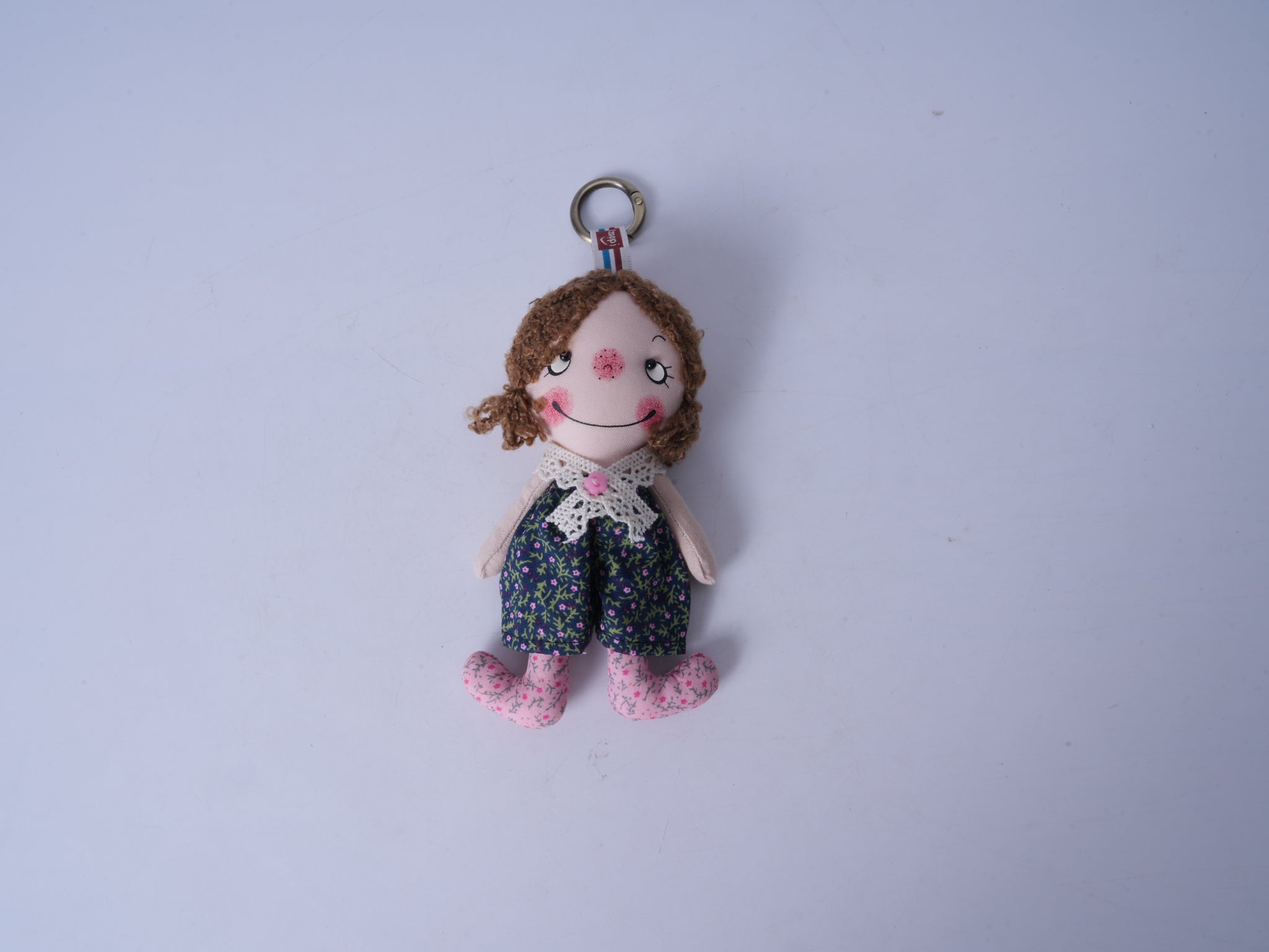 Cheeky Girl Fabric Figurine (Pink)