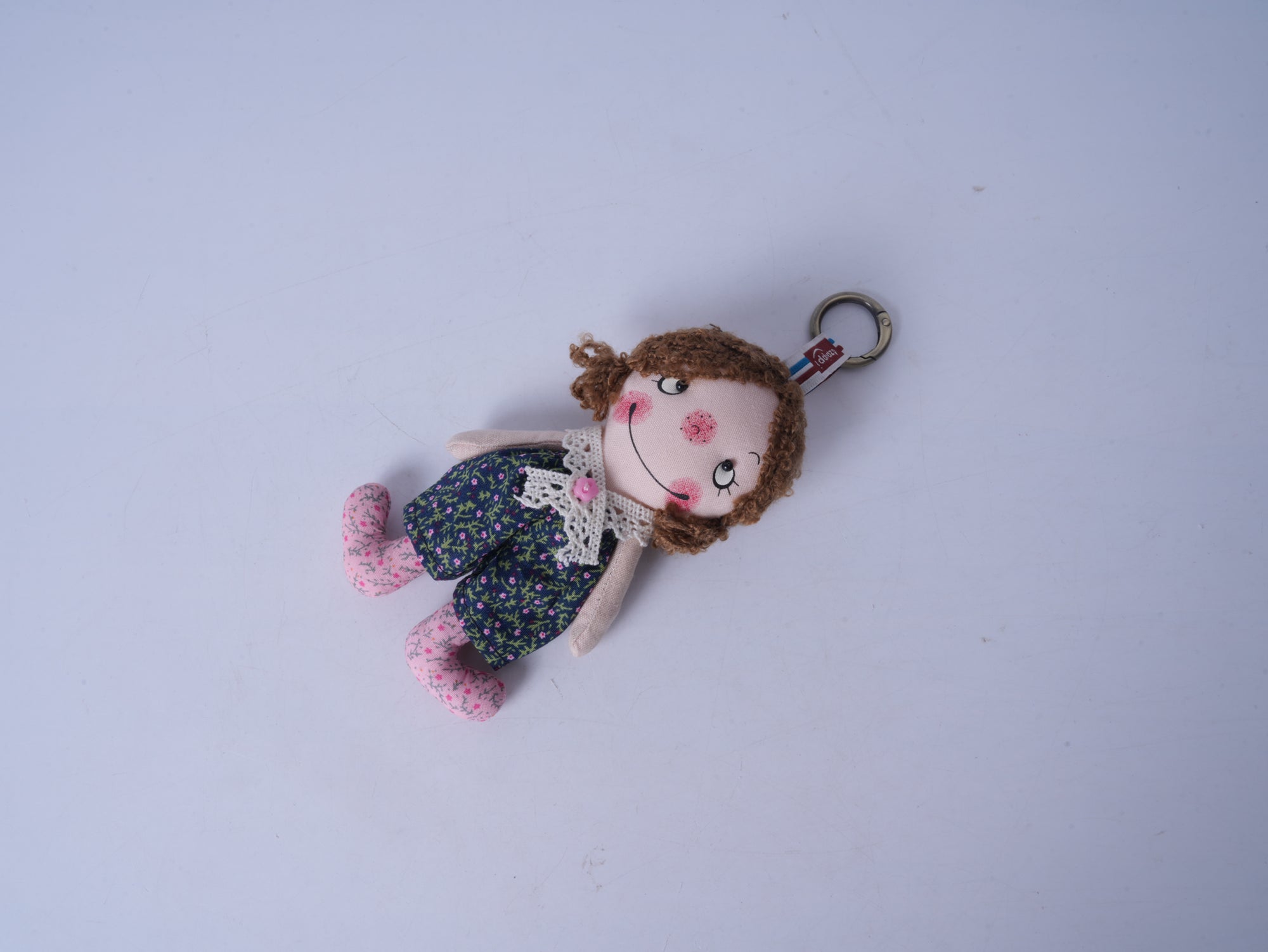 Cheeky Girl Fabric Figurine (Pink)