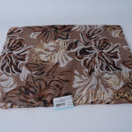 Black Satin Gold-Stamped Scarf