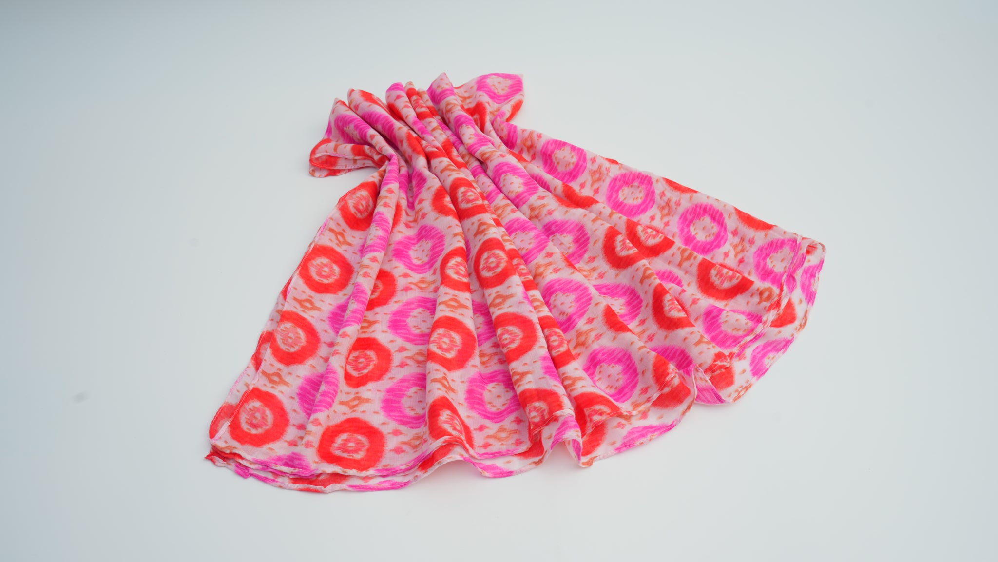 Pink Thick Knit Long Scarf