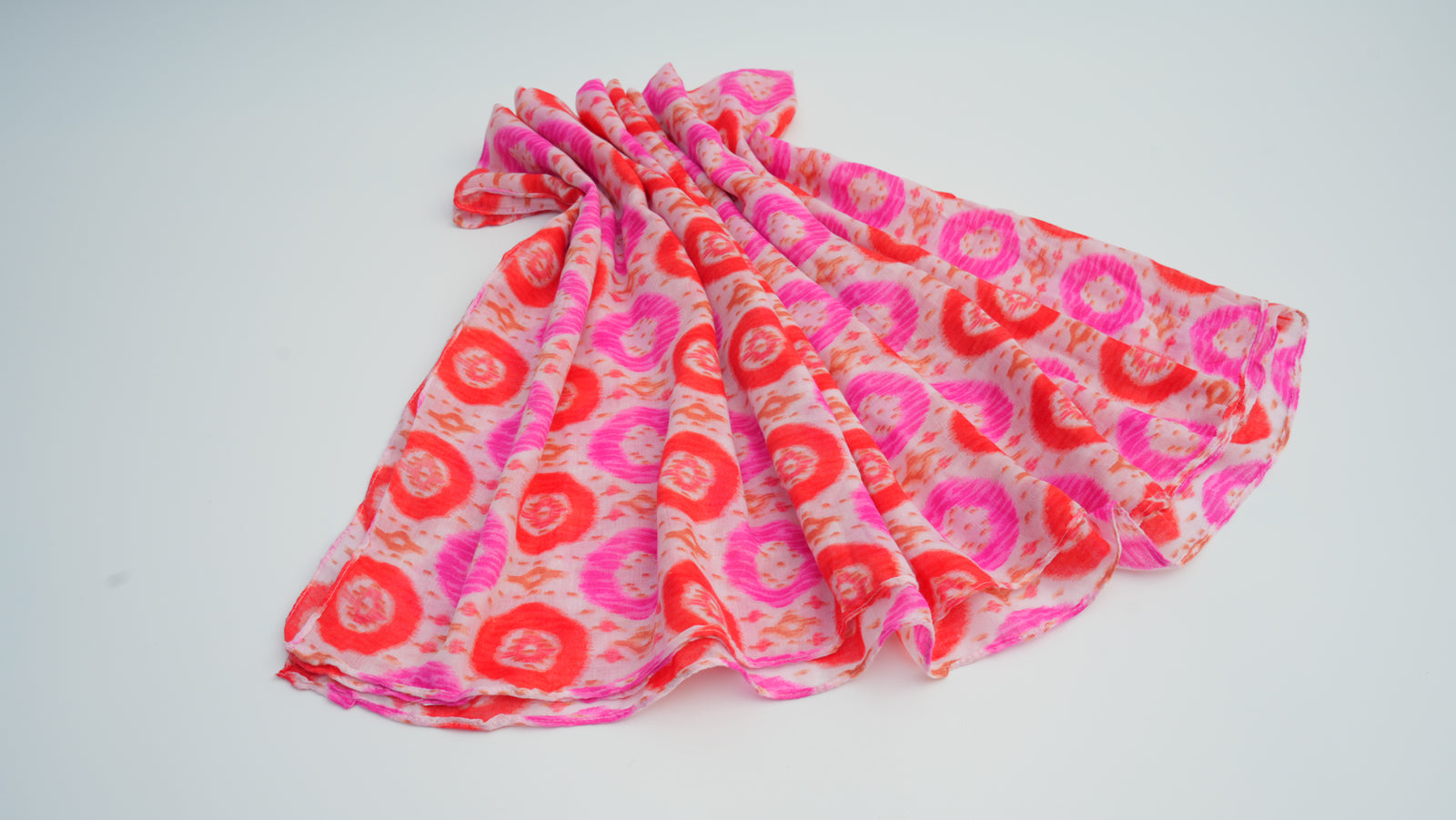 Pink Thick Knit Long Scarf