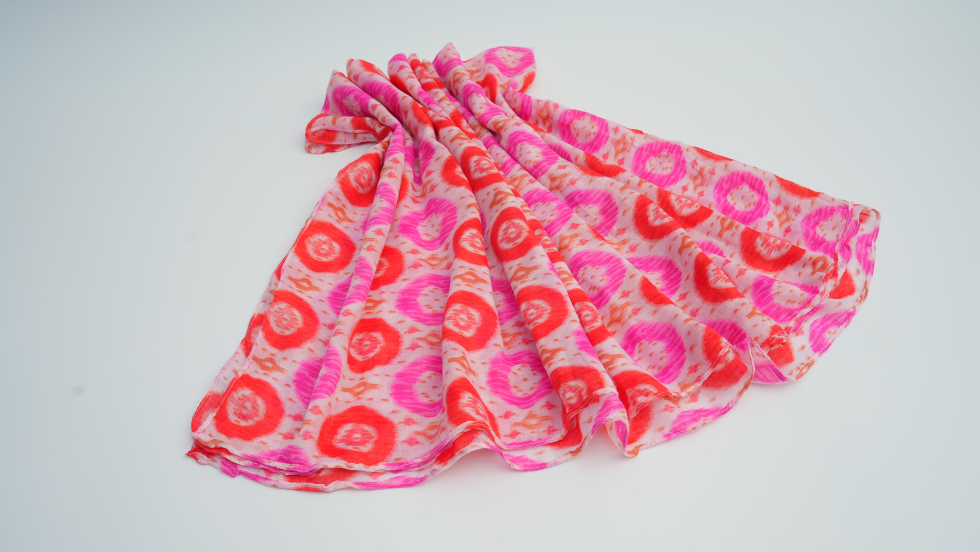 Pink Thick Knit Long Scarf