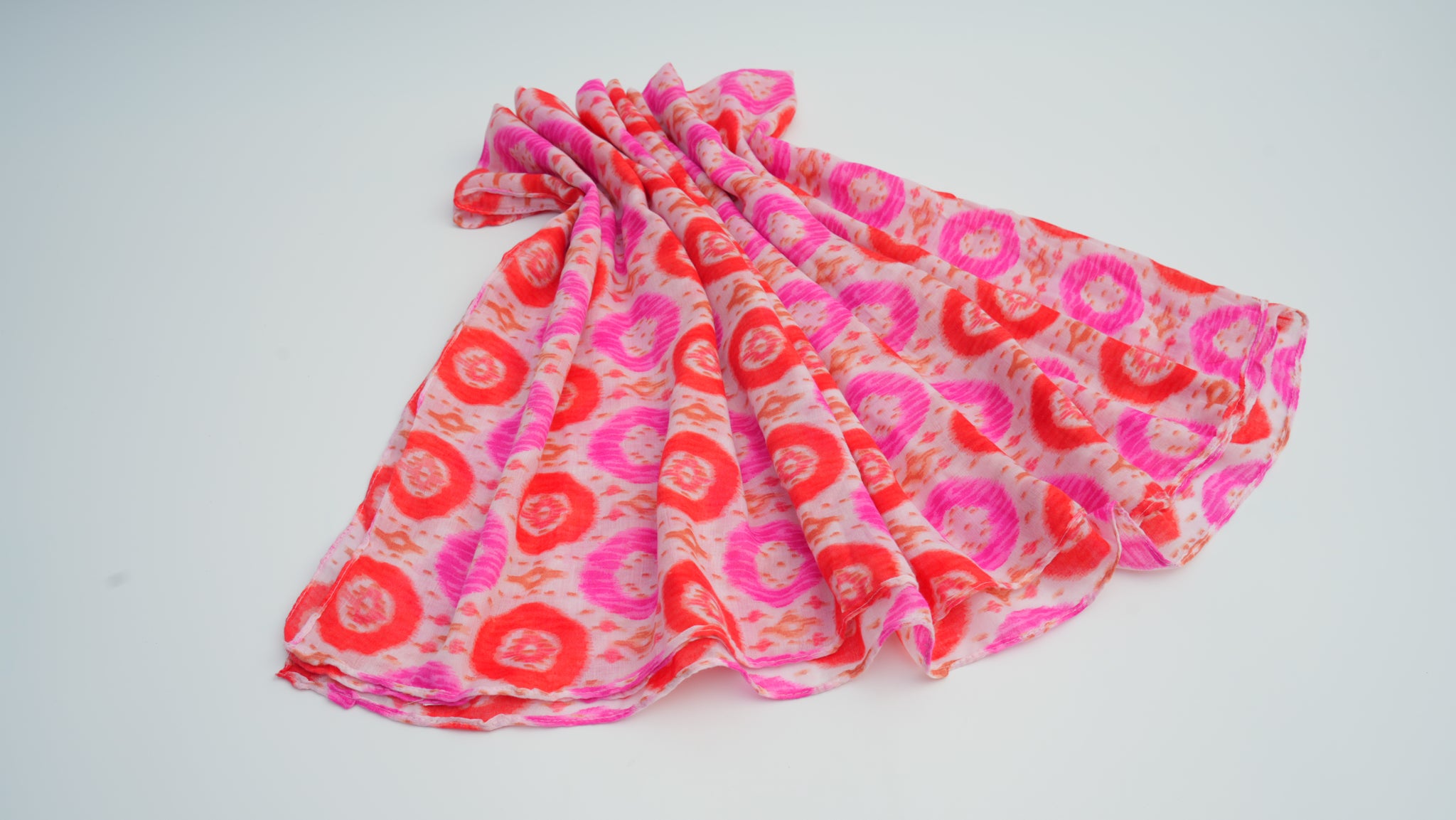 Pink Thick Knit Long Scarf