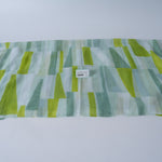 Lime Green Striped Thick Knit Long Scarf