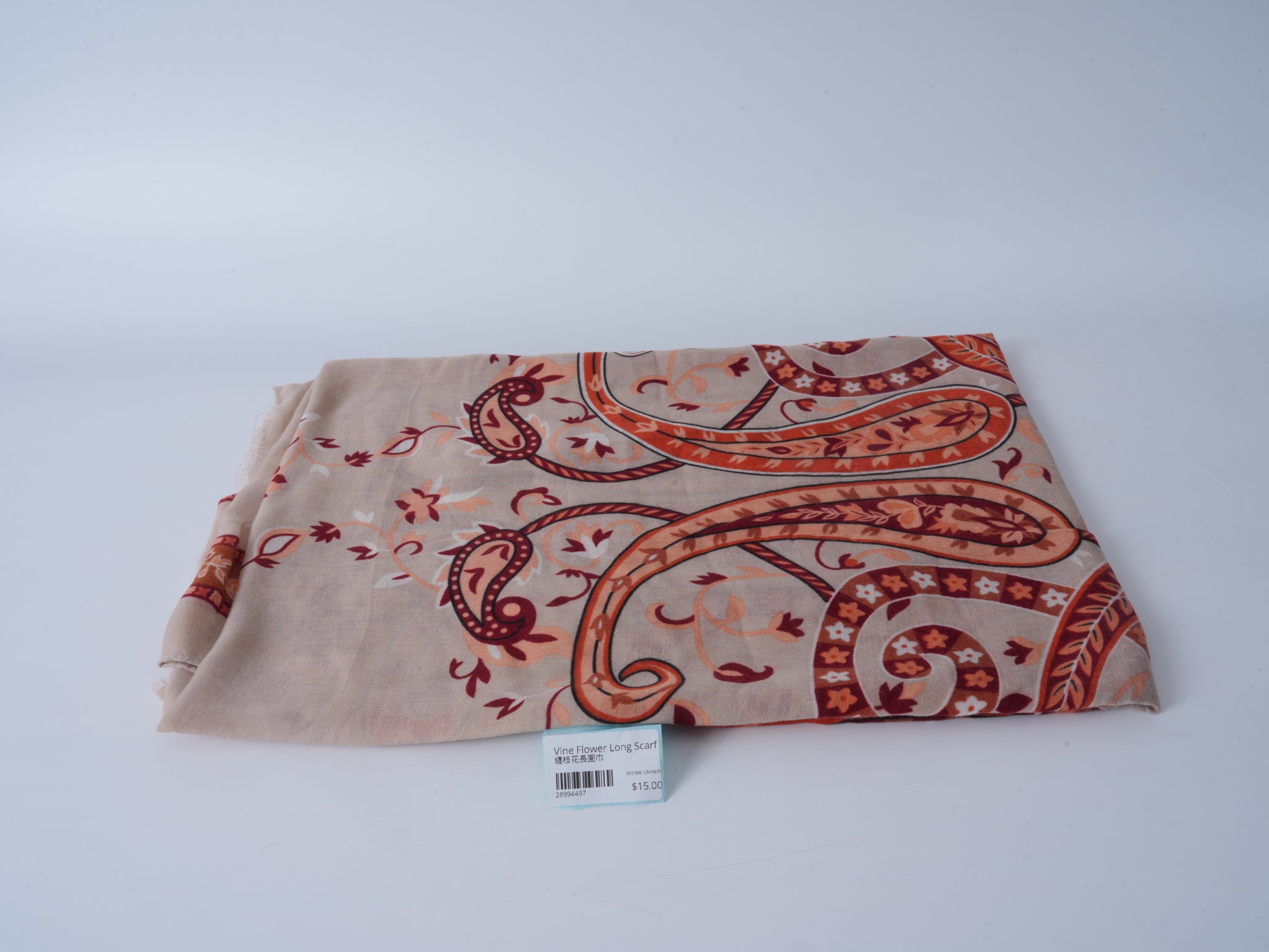 Vine Flower Long Scarf