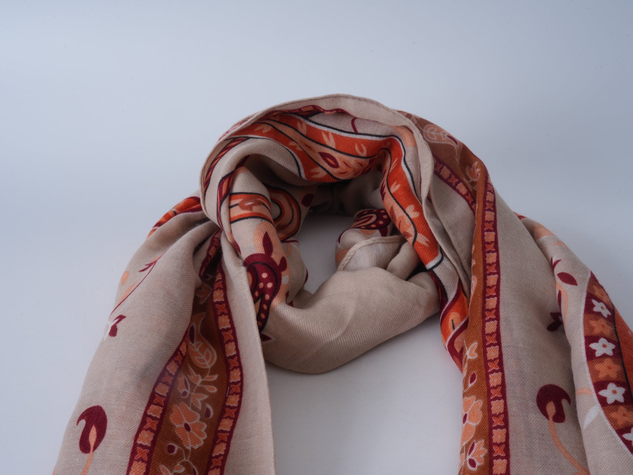 Vine Flower Long Scarf