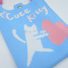 Knitted Phone Pouch – Heart Cat