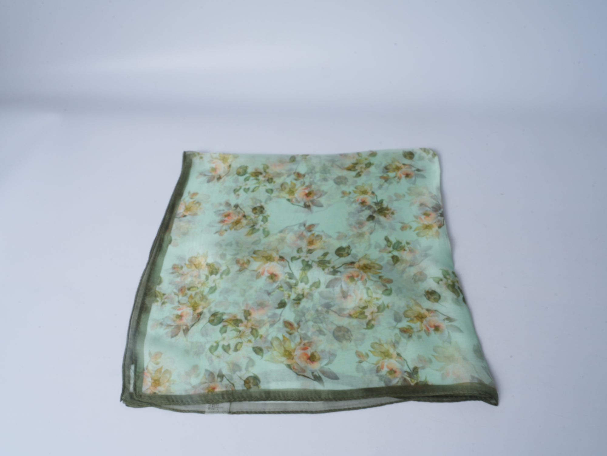 Spring Blossoms Double-Sided Jacquard Silk Scarf