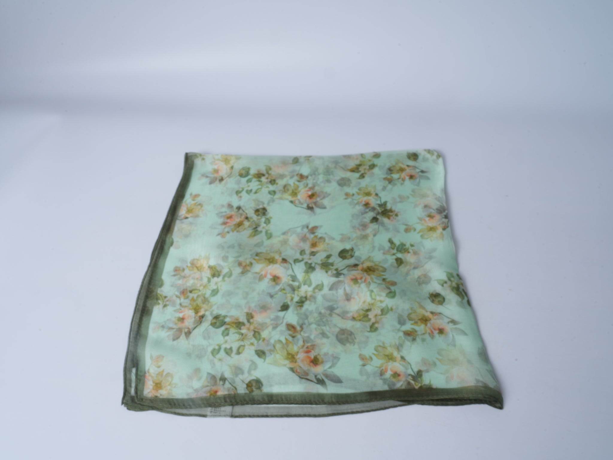 Spring Blossoms Double-Sided Jacquard Silk Scarf