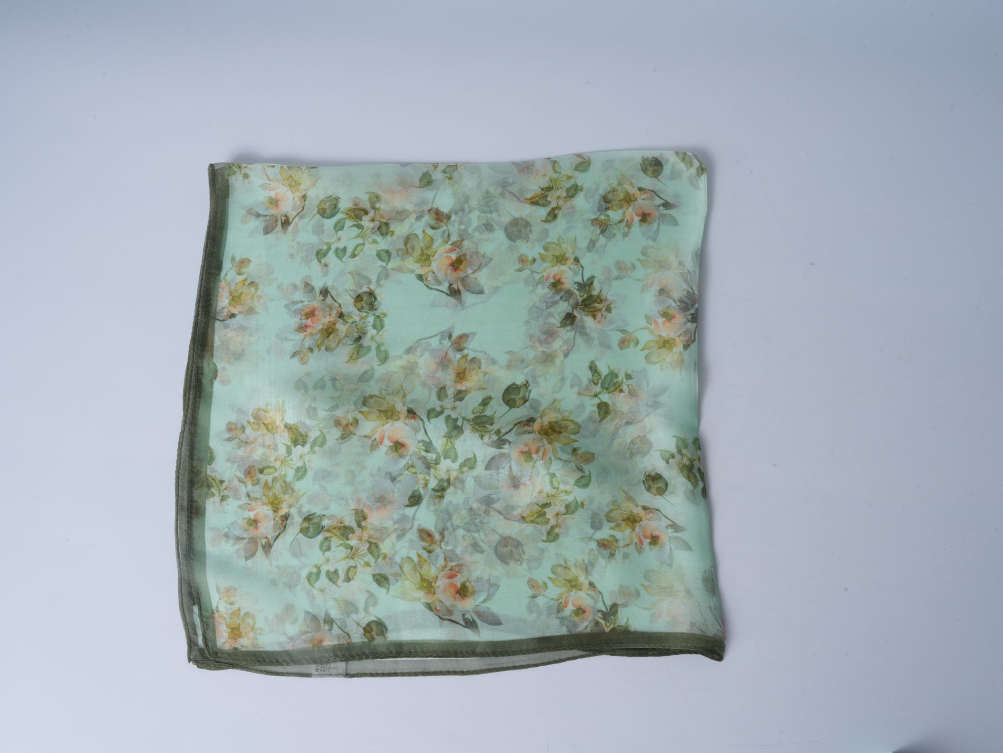 Spring Blossoms Double-Sided Jacquard Silk Scarf