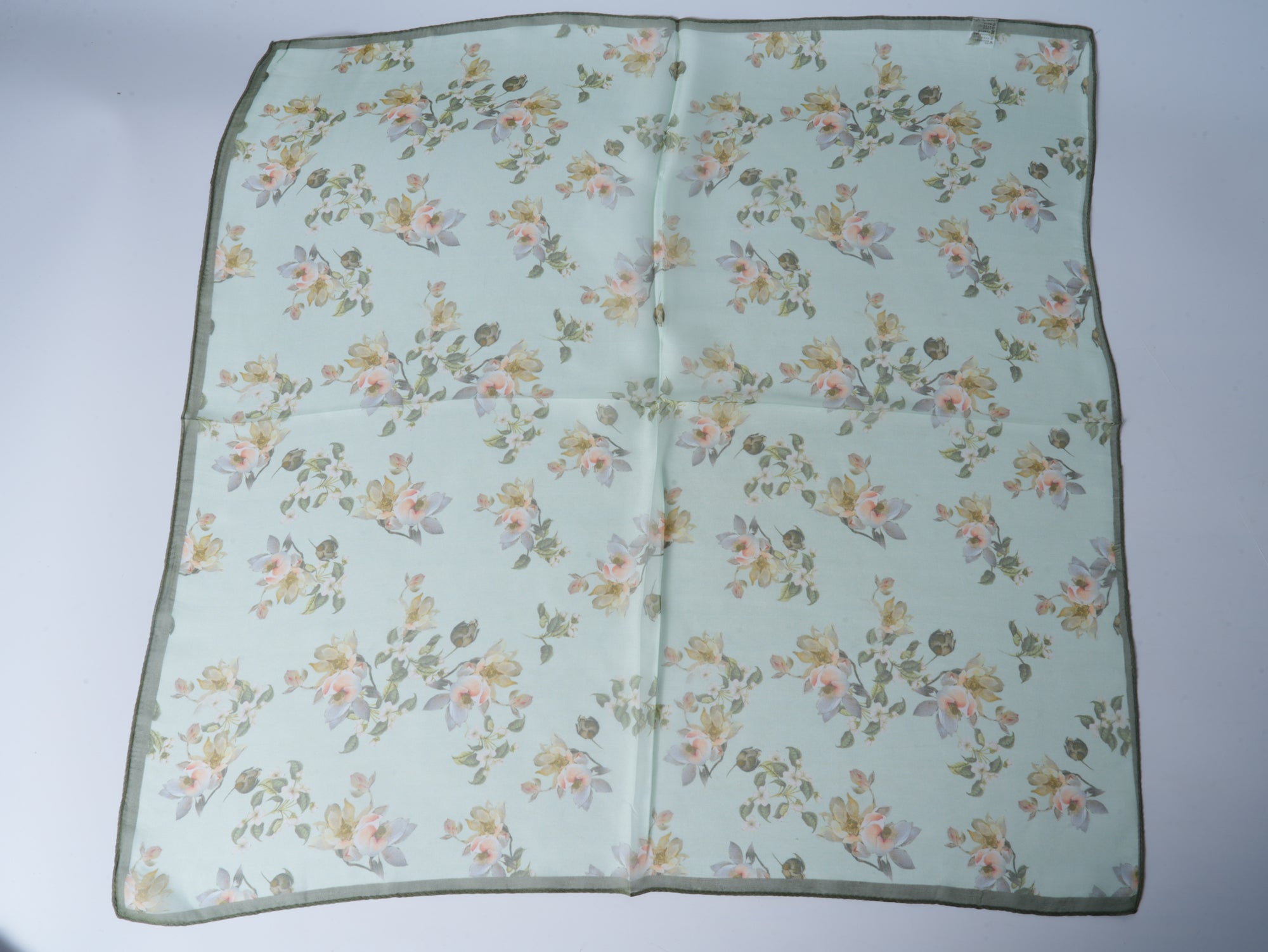 Spring Blossoms Double-Sided Jacquard Silk Scarf