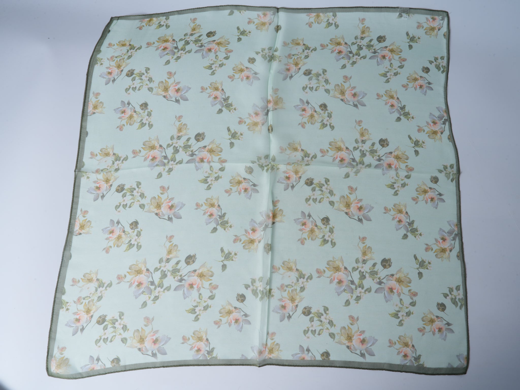 Spring Blossoms Double-Sided Jacquard Silk Scarf