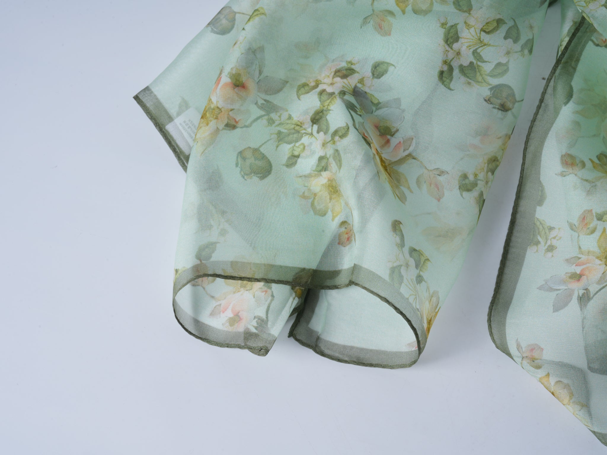 Spring Blossoms Double-Sided Jacquard Silk Scarf
