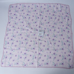 Blooming Flowers Double-Sided Jacquard Silk Scarf