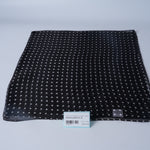 Chiffon Silk Polka Dot Scarf – Black