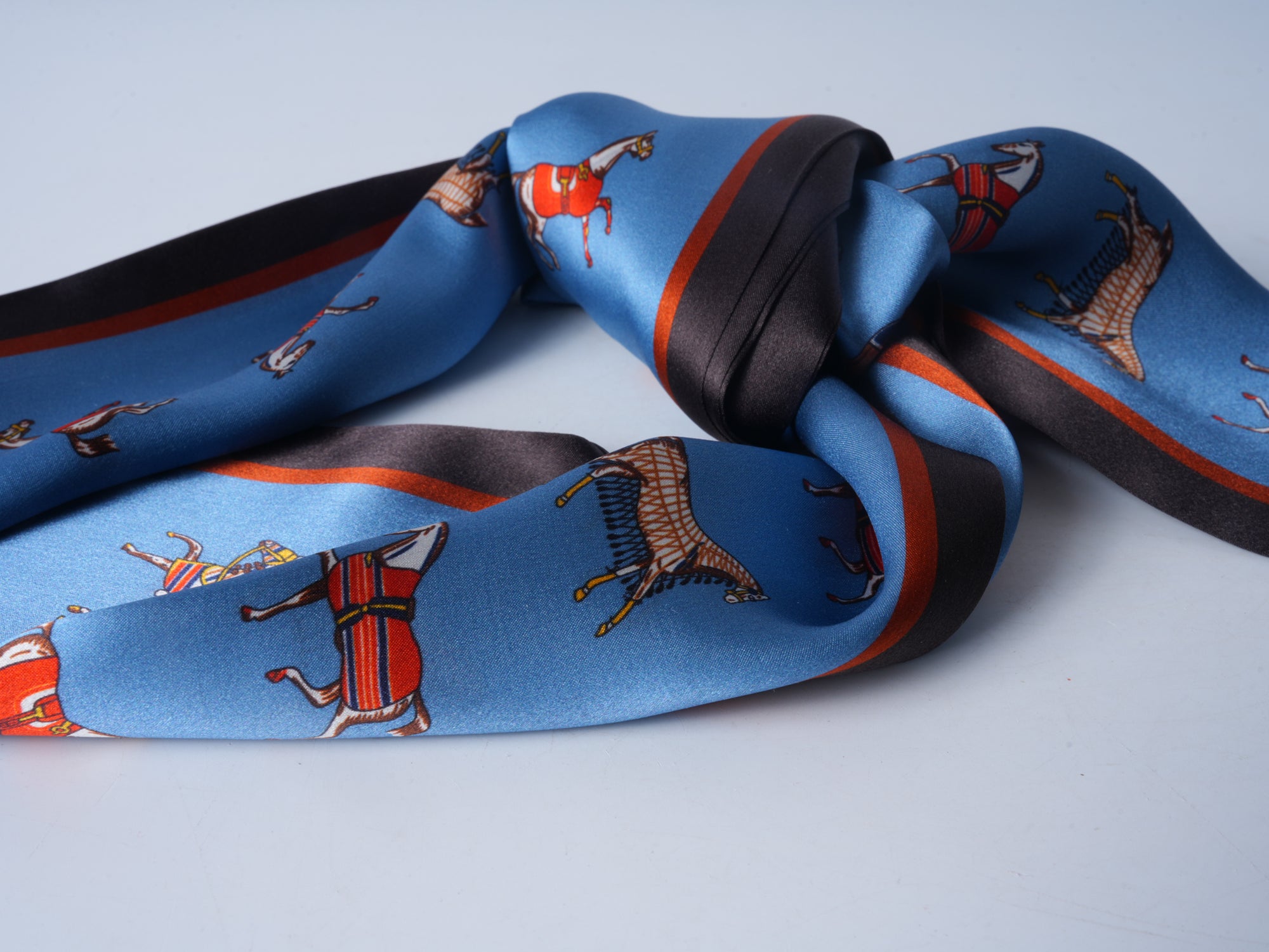 Horse Silk Ribbon Scarf