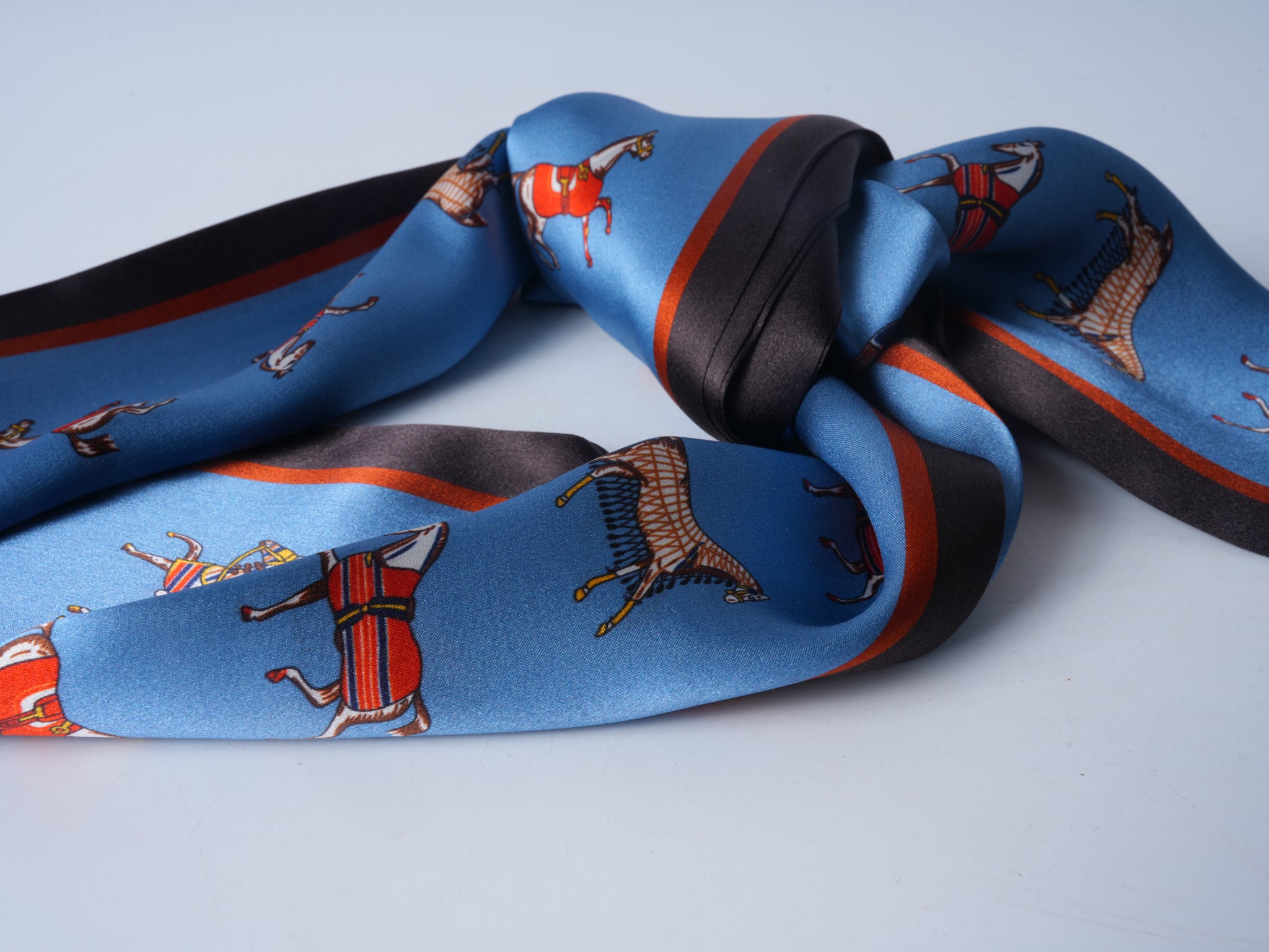 Horse Silk Ribbon Scarf
