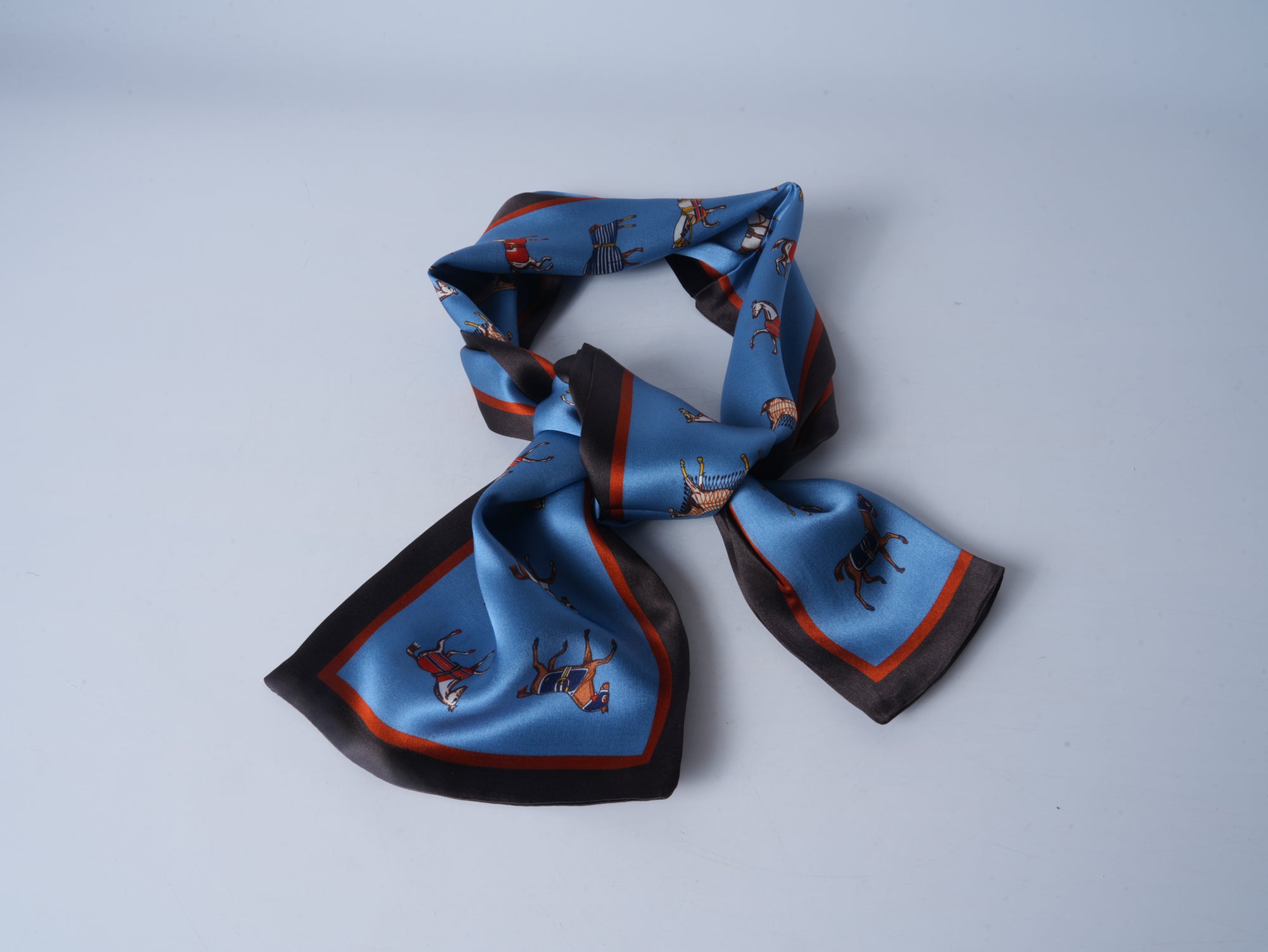 Horse Silk Ribbon Scarf