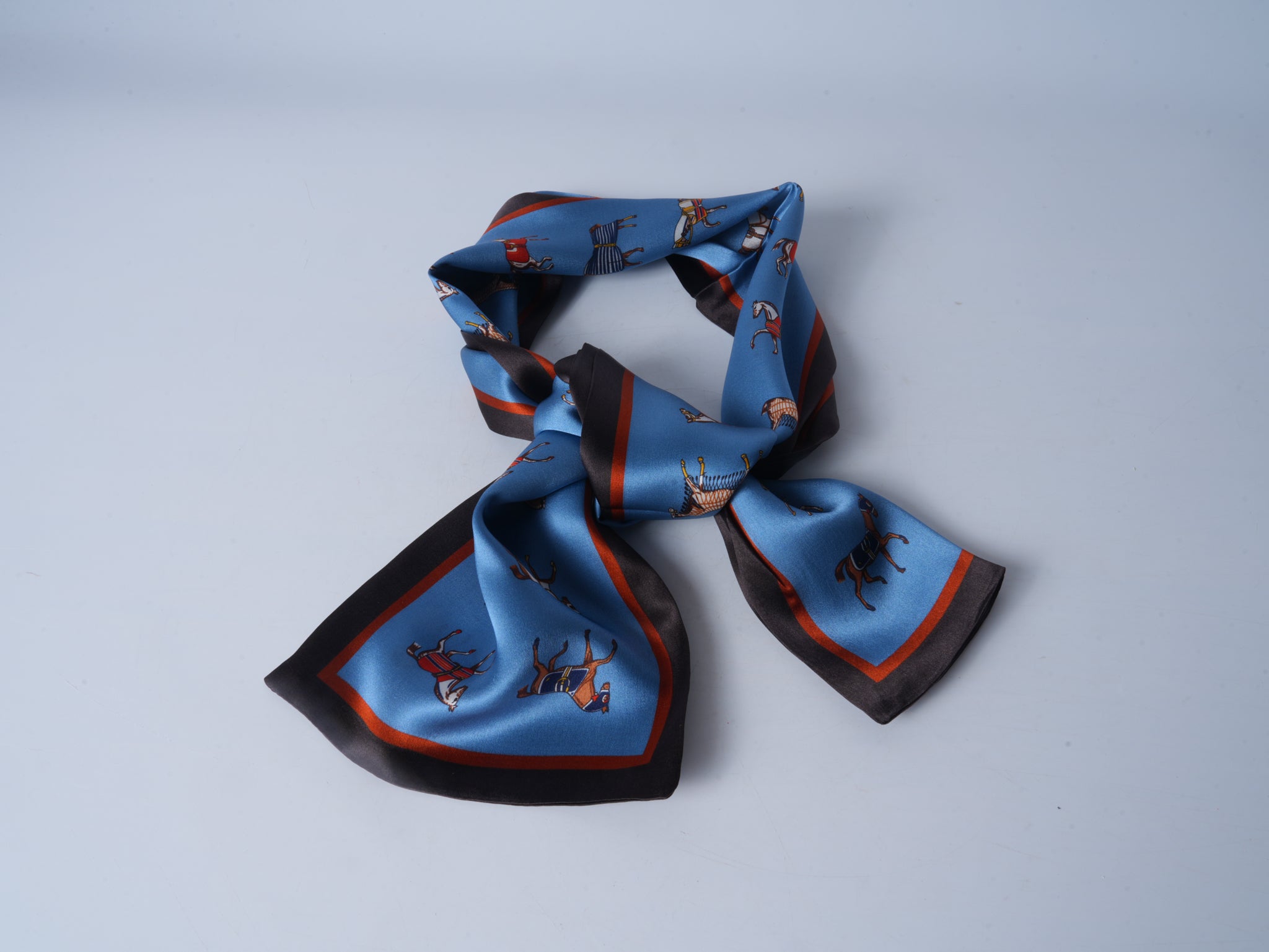 Horse Silk Ribbon Scarf