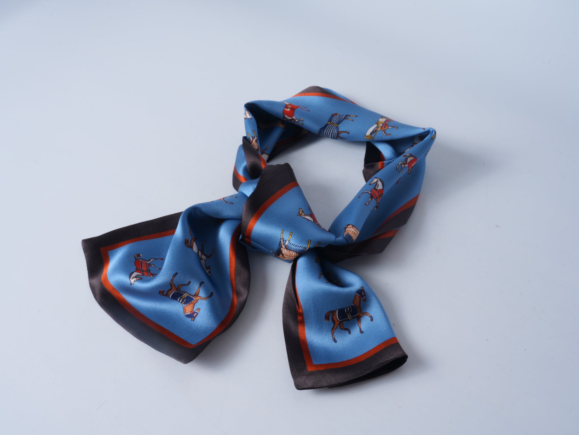 Horse Silk Ribbon Scarf