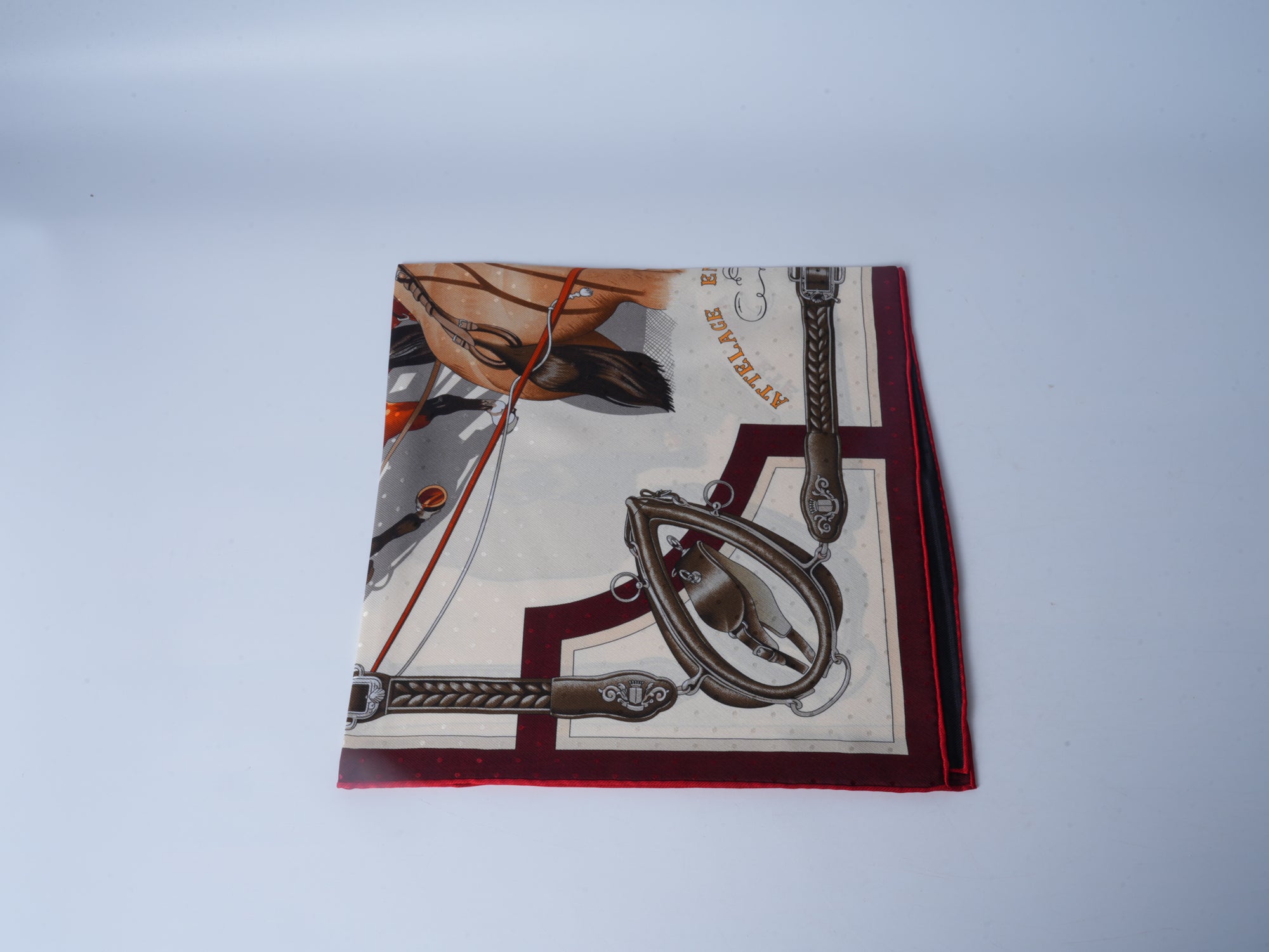 Carriage Double-Sided Jacquard Silk Scarf