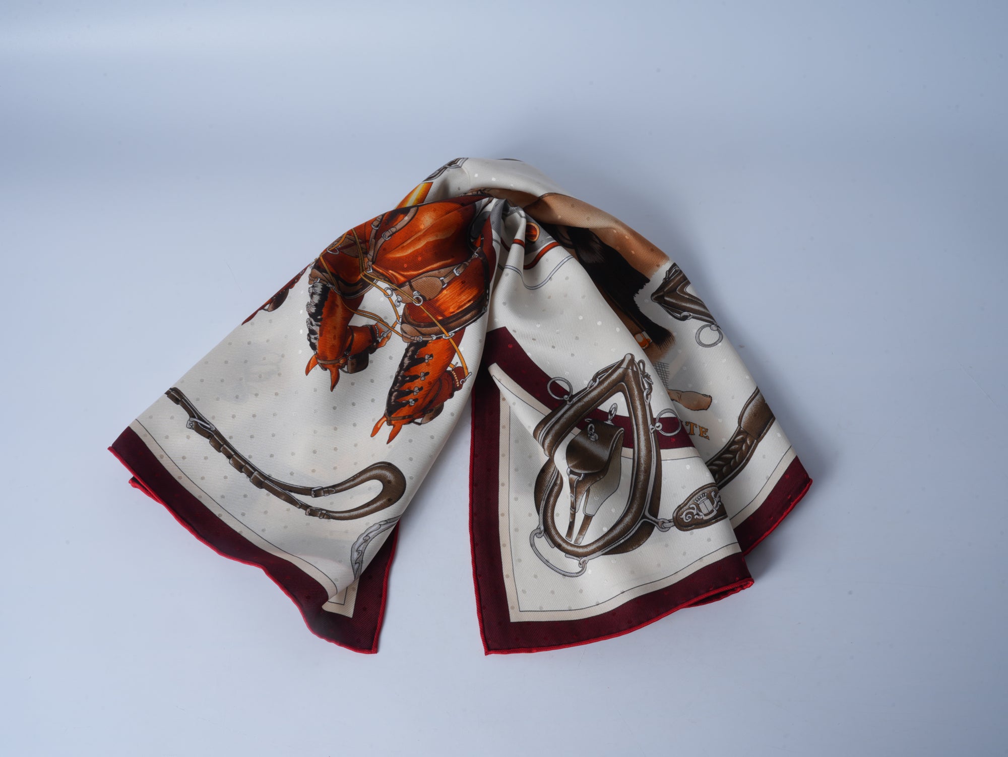 Carriage Double-Sided Jacquard Silk Scarf