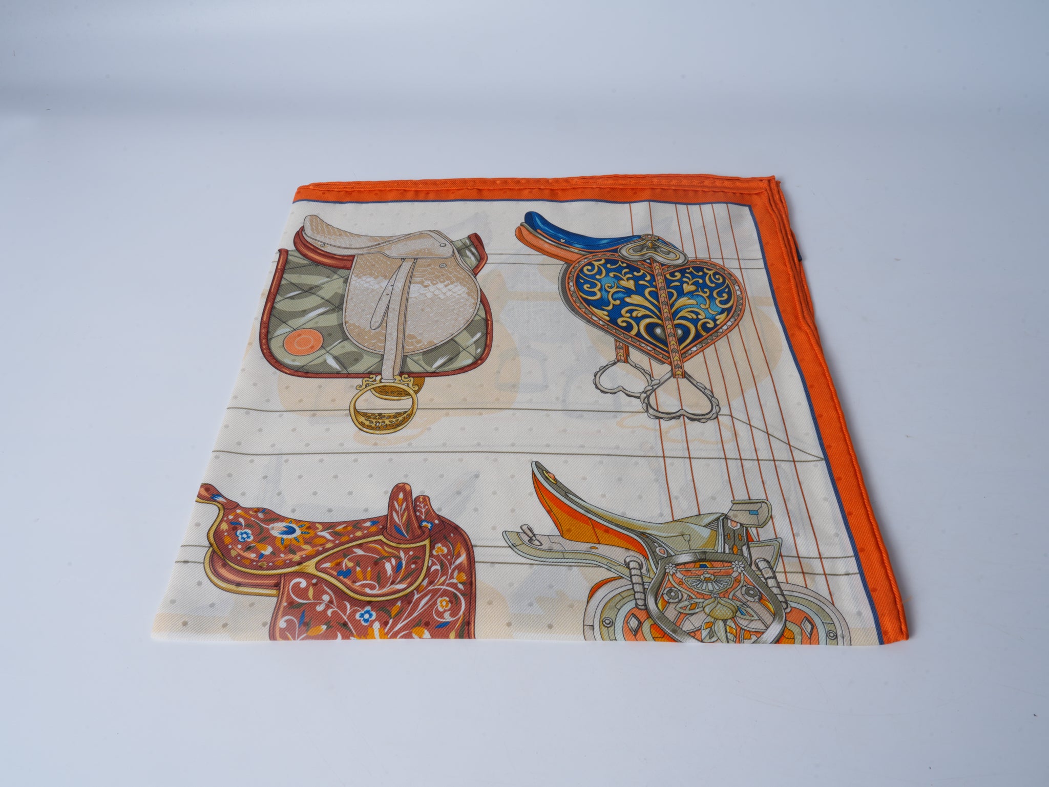 Saddle Double-Sided Jacquard Silk Scarf