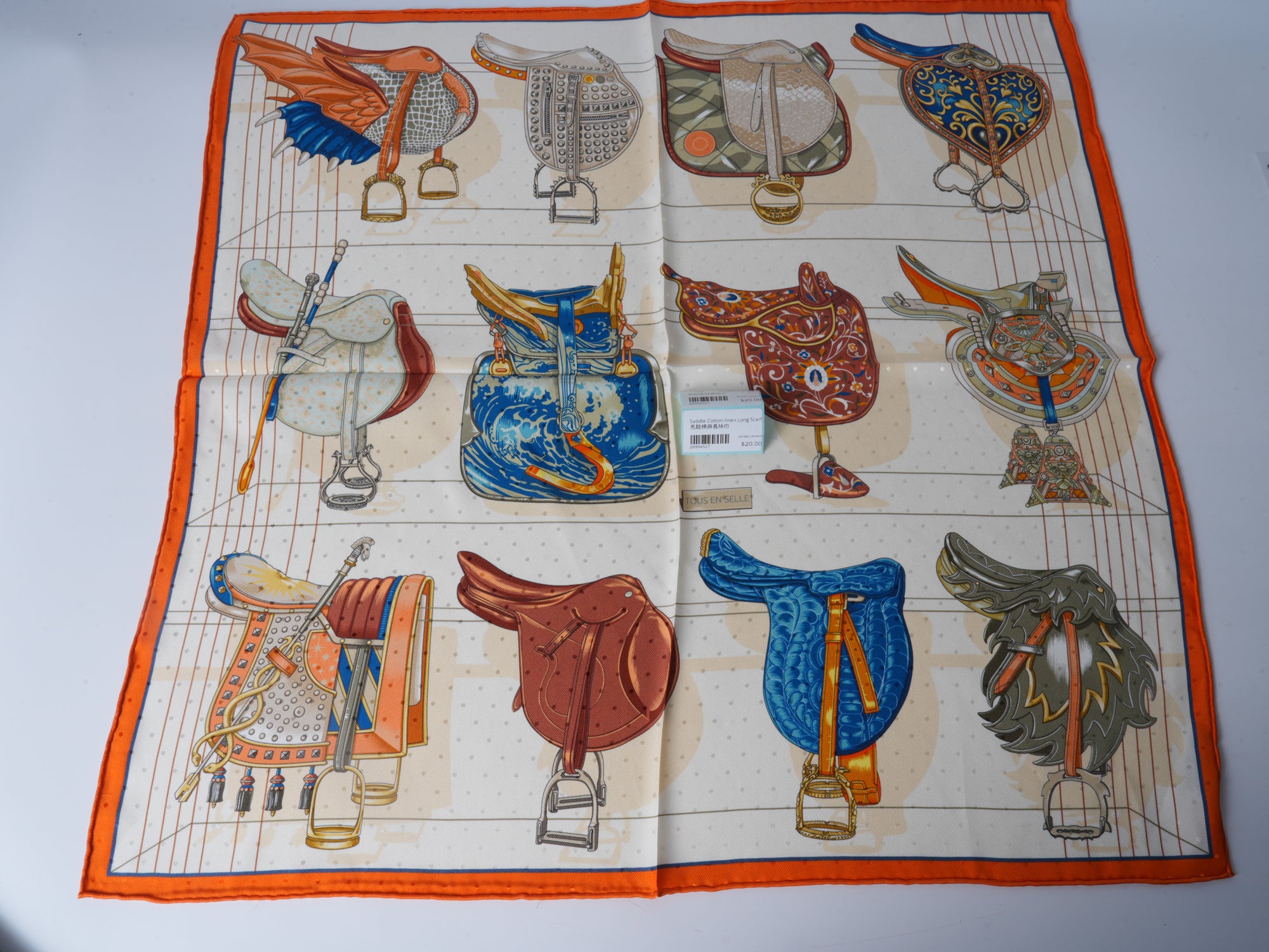 Saddle Double-Sided Jacquard Silk Scarf