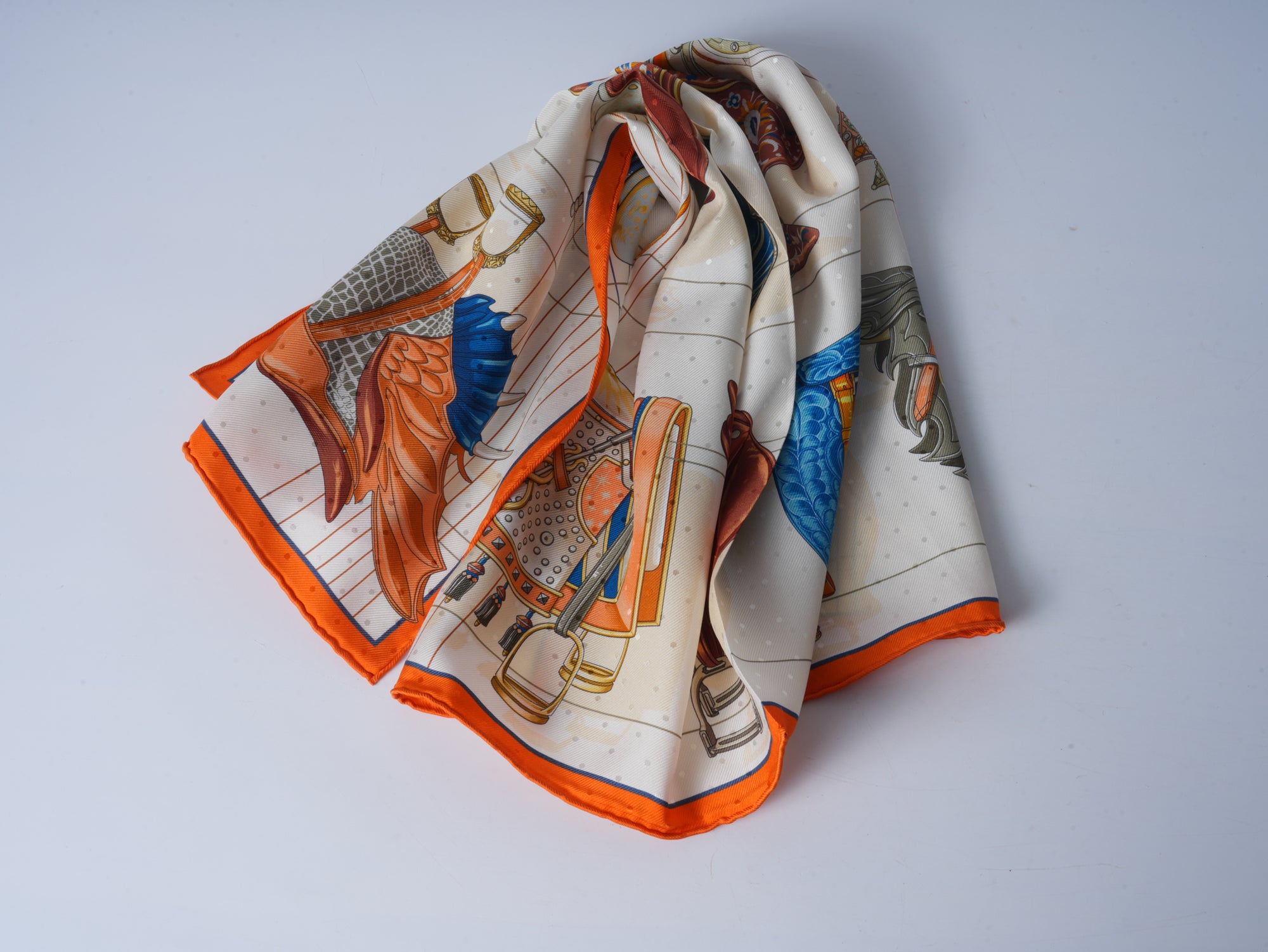 Saddle Double-Sided Jacquard Silk Scarf