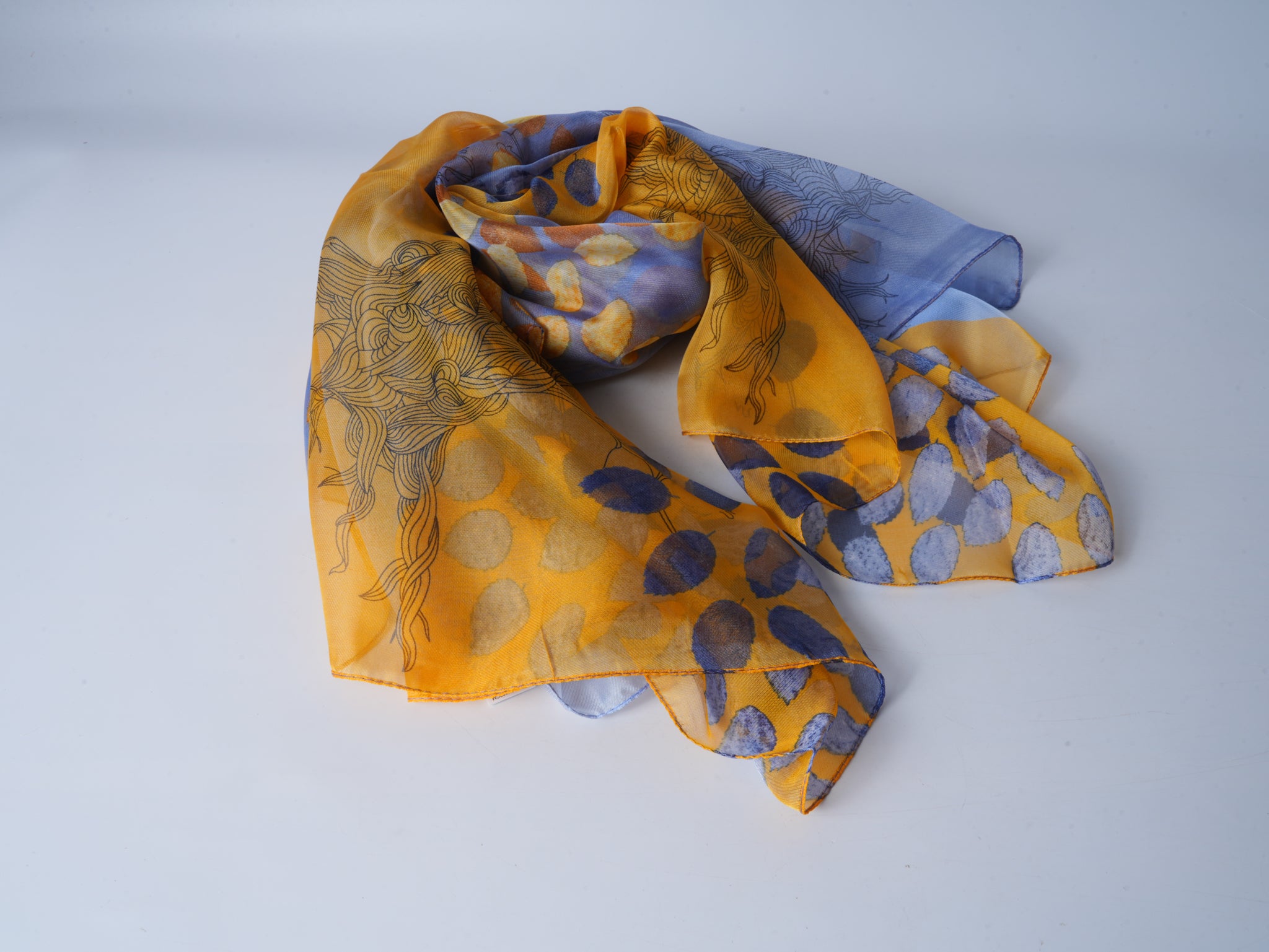 Lemon Yellow Soft Beach Scarf