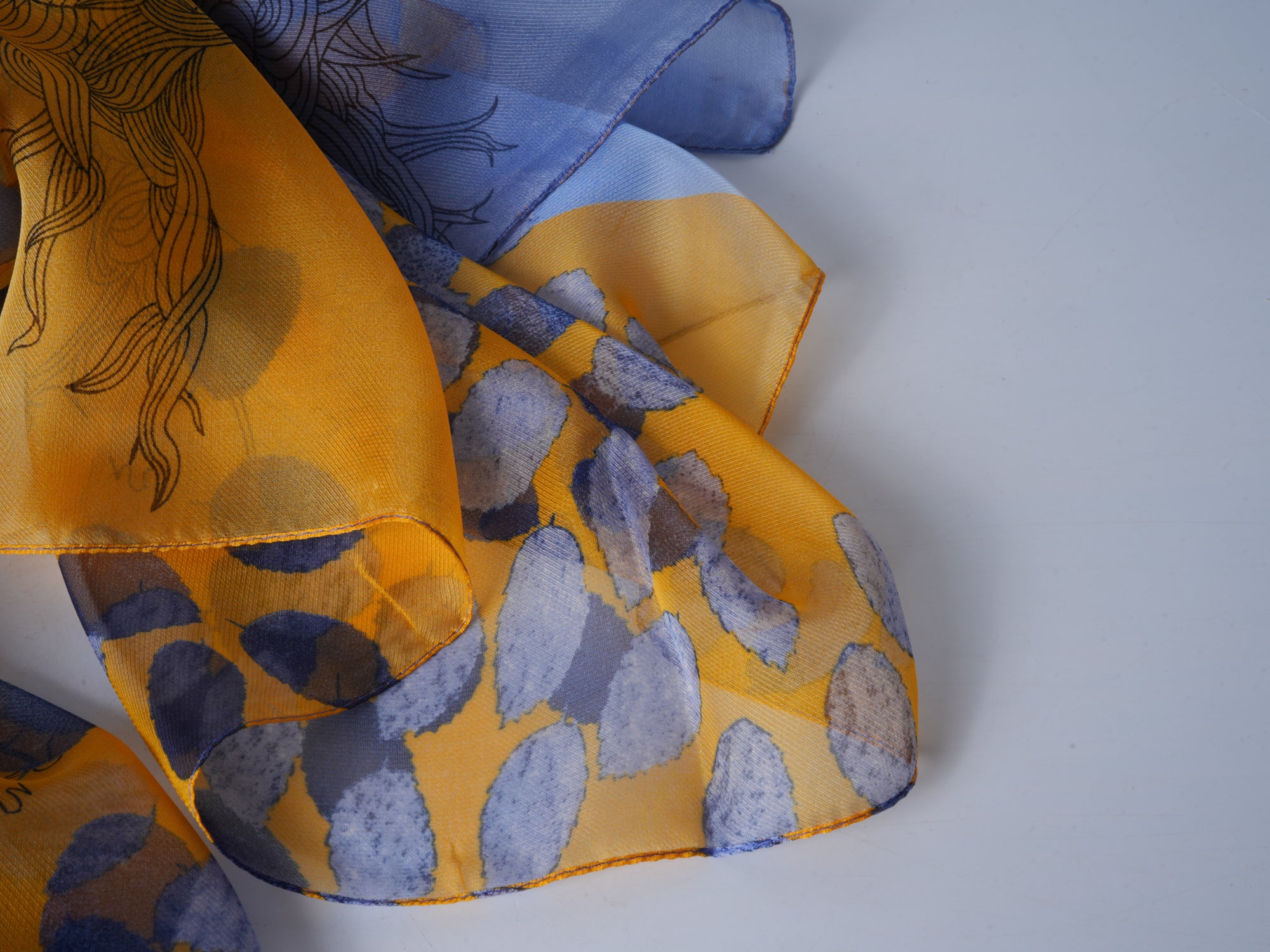 Lemon Yellow Soft Beach Scarf
